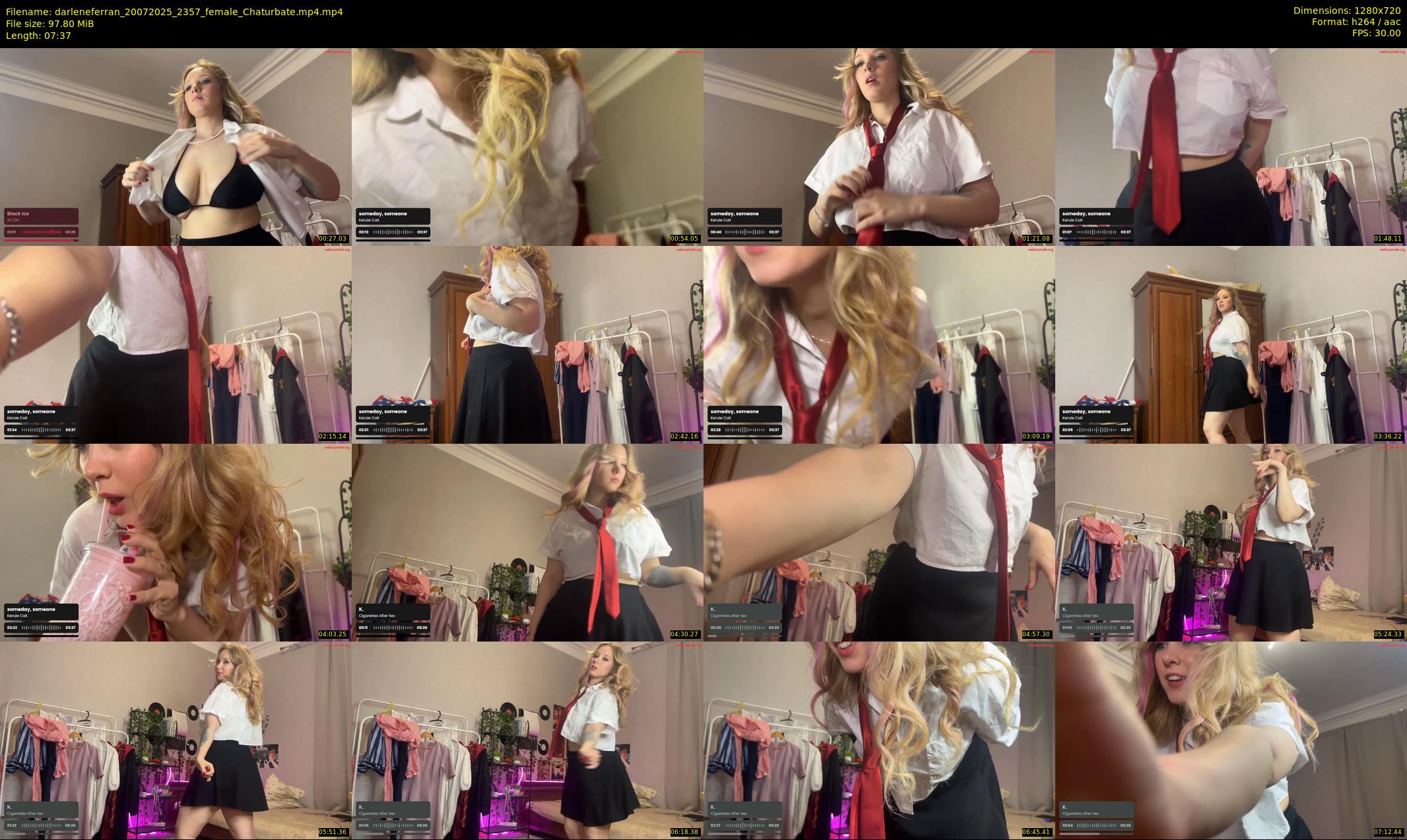 darleneferran — 8 minute Chaturbate female cam show recording, 720p, Jul 20, 2025