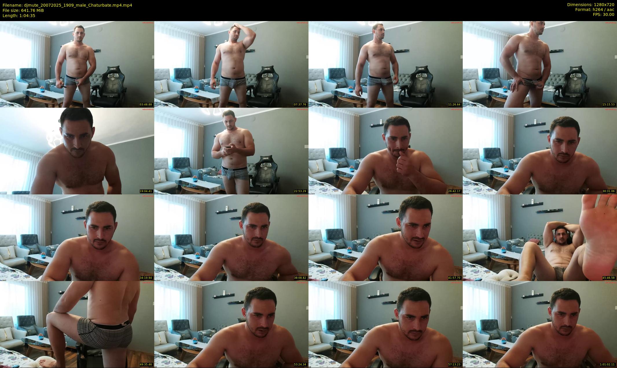 djmute — 65 minute Chaturbate male cam show recording, 720p, Jul 20, 2025