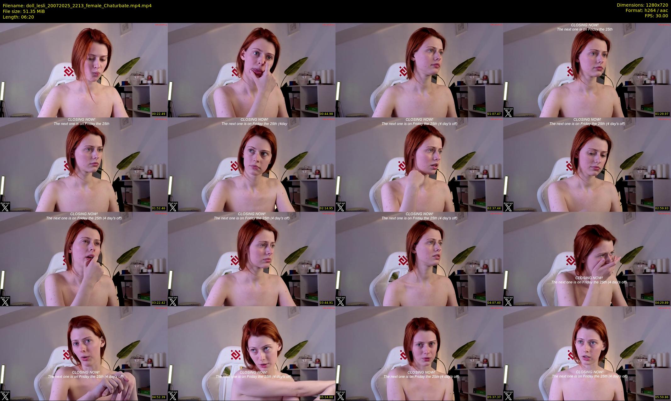 doll_lesli — 7 minute Chaturbate female cam show recording, 720p, Jul 20, 2025