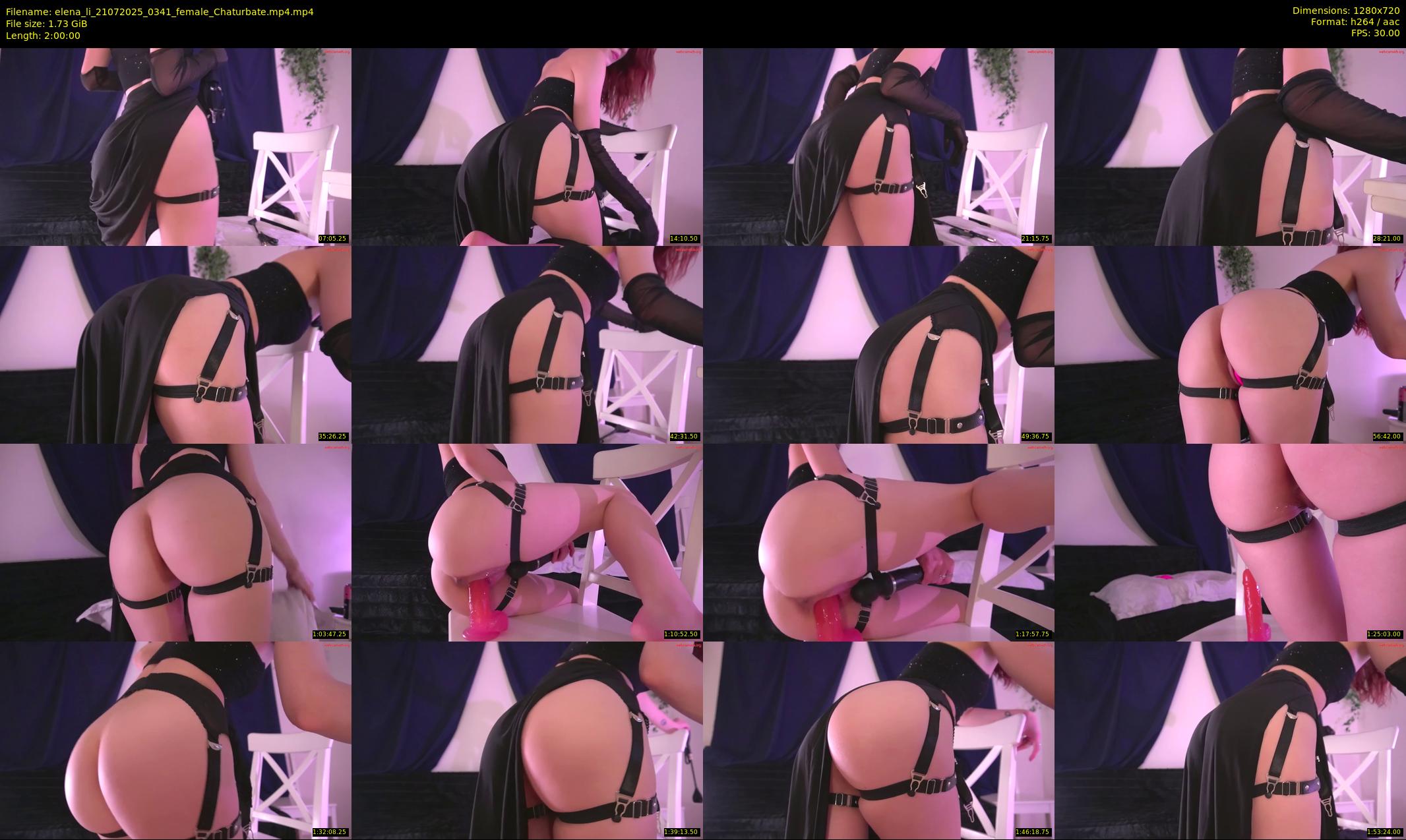 elena_li — 120 minute Chaturbate female cam show recording, 720p, Jul 21, 2025