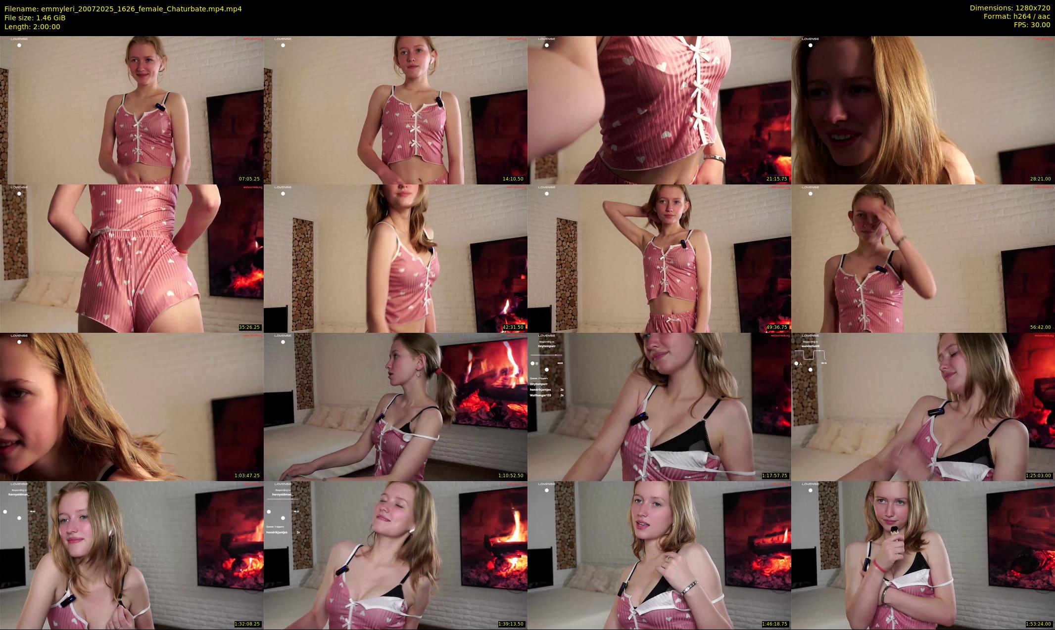 emmyleri — 120 minute Chaturbate female cam show recording, 720p, Jul 20, 2025