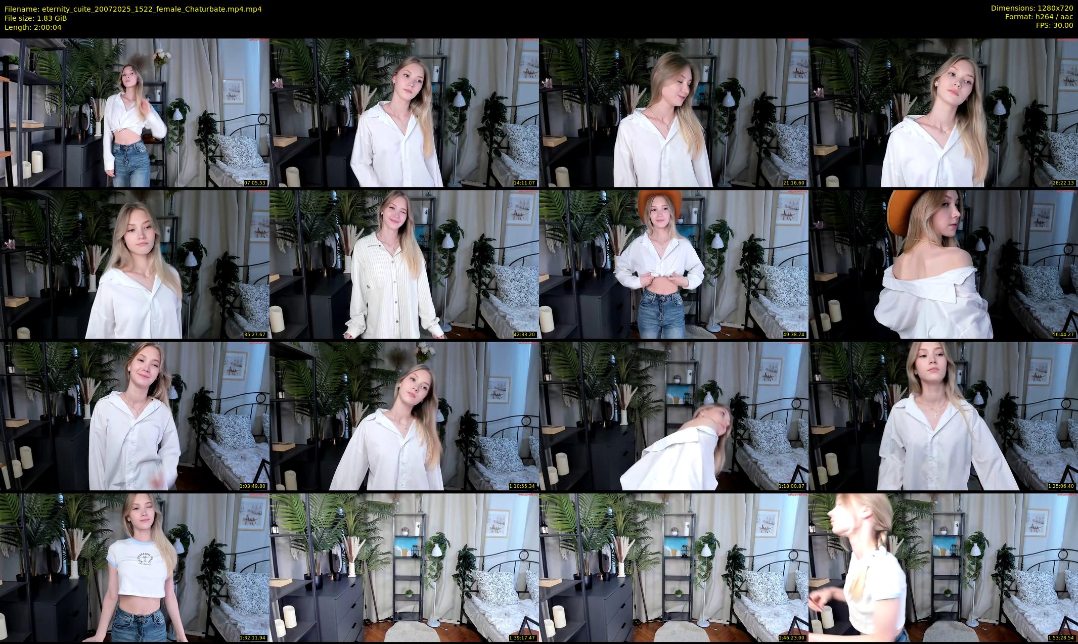 eternity_cuite — 121 minute Chaturbate female cam show recording, 720p, Jul 20, 2025