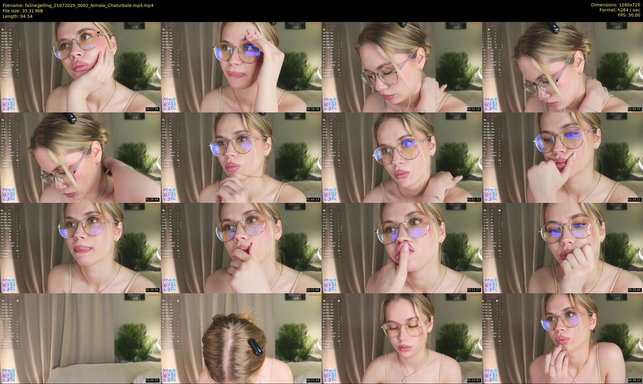 falinegelling — 5 minute Chaturbate female cam show recording, 720p, Jul 21, 2025