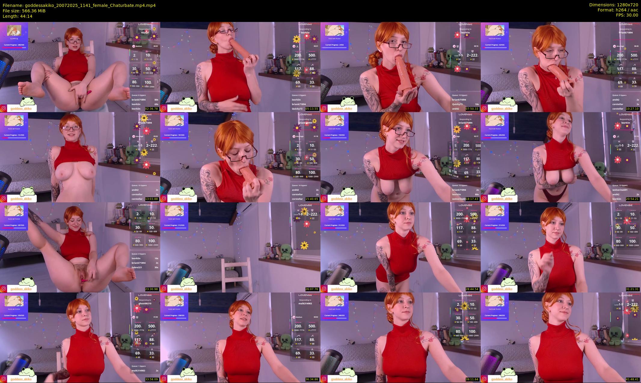 goddessakiko — 45 minute Chaturbate female cam show recording, 720p, Jul 20, 2025