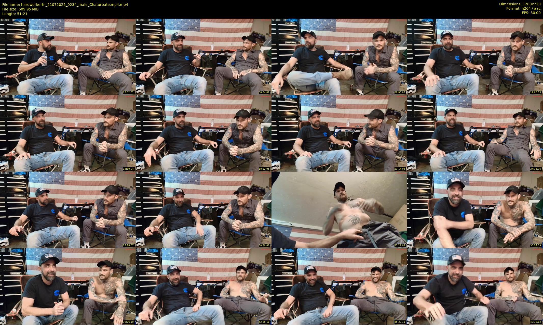 hardworkertn — 52 minute Chaturbate male cam show recording, 720p, Jul 21, 2025