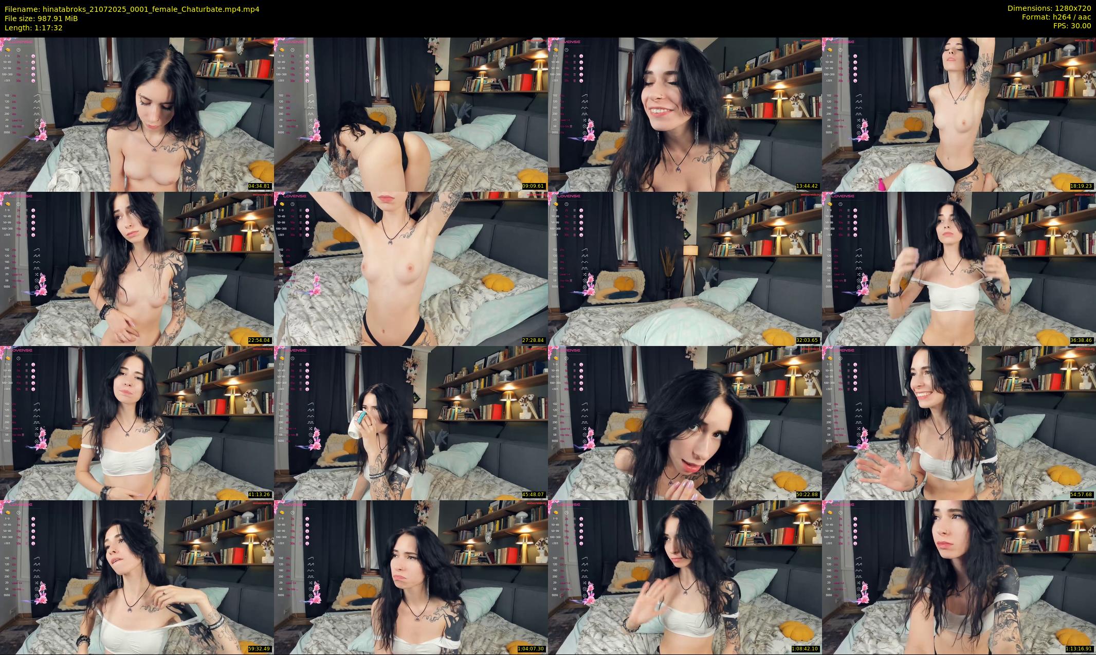hinatabroks — 78 minute Chaturbate female cam show recording, 720p, Jul 21, 2025