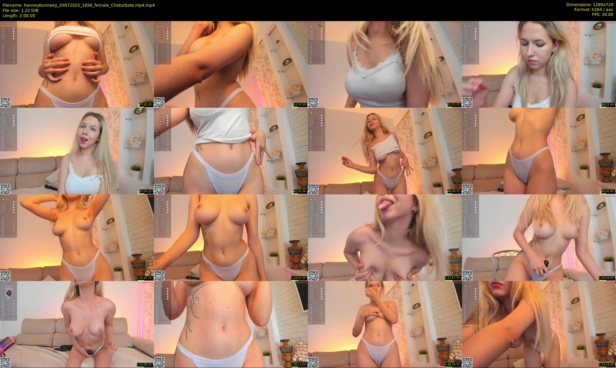 honneybunneey — 120 minute Chaturbate female cam show recording, 720p, Jul 20, 2025