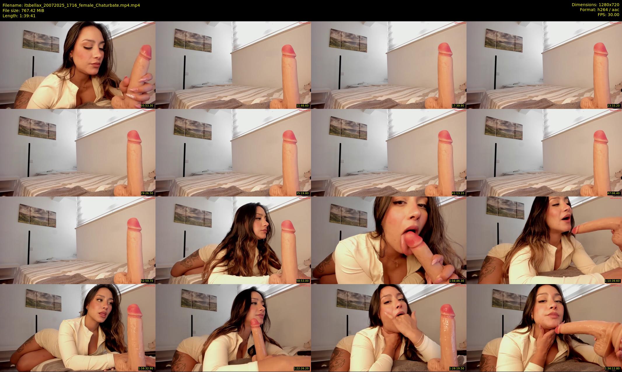 itsbellax — 100 minute Chaturbate female cam show recording, 720p, Jul 20, 2025
