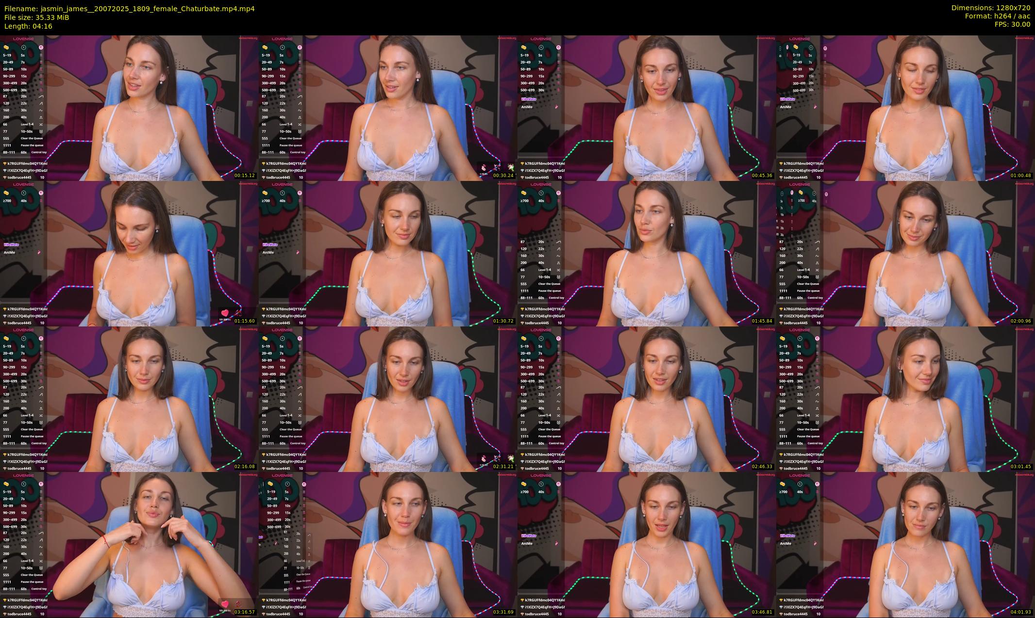 jasmin_james_ — 5 minute Chaturbate female cam show recording, 720p, Jul 20, 2025