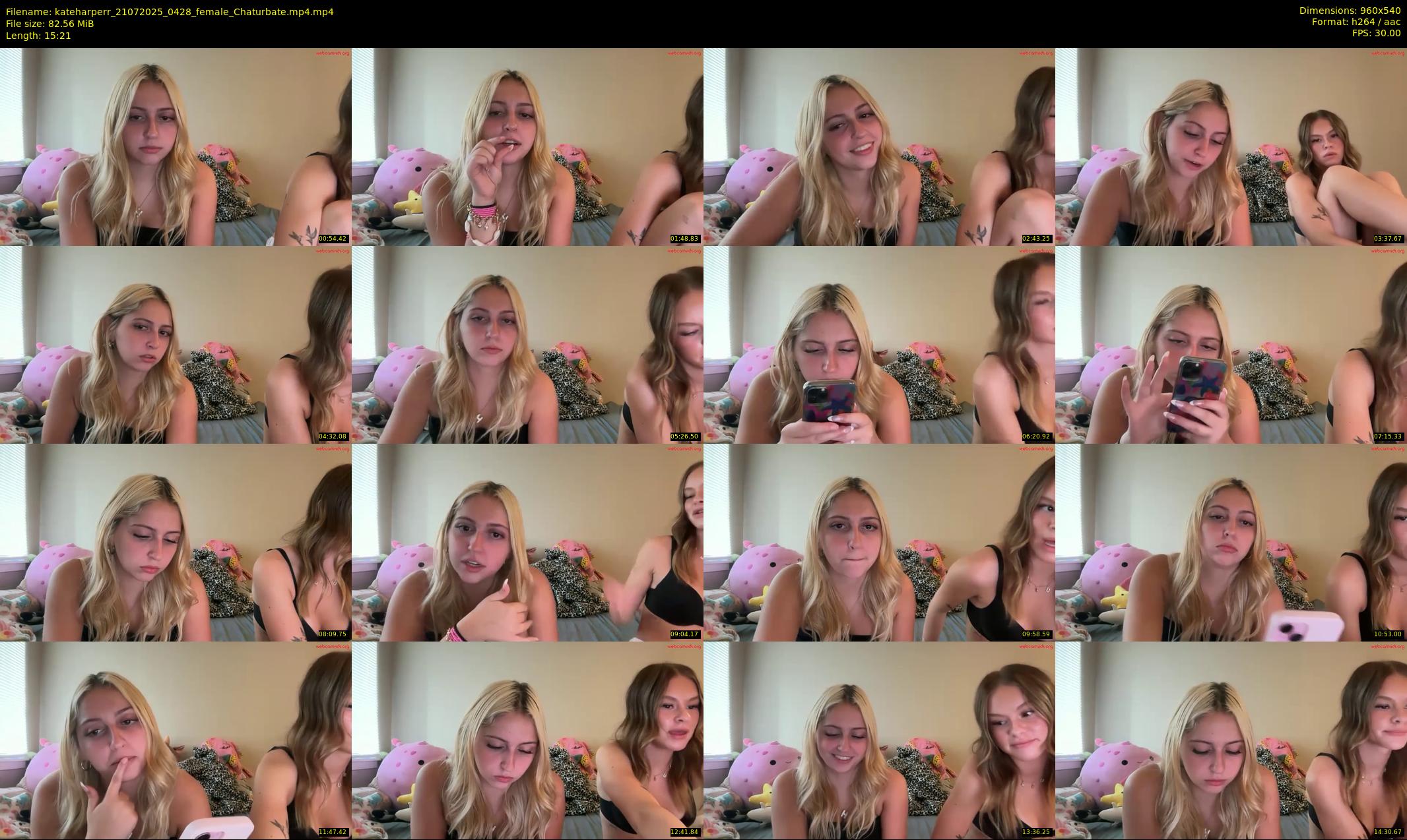 kateharperr — 16 minute Chaturbate female cam show recording, 480p, Jul 21, 2025