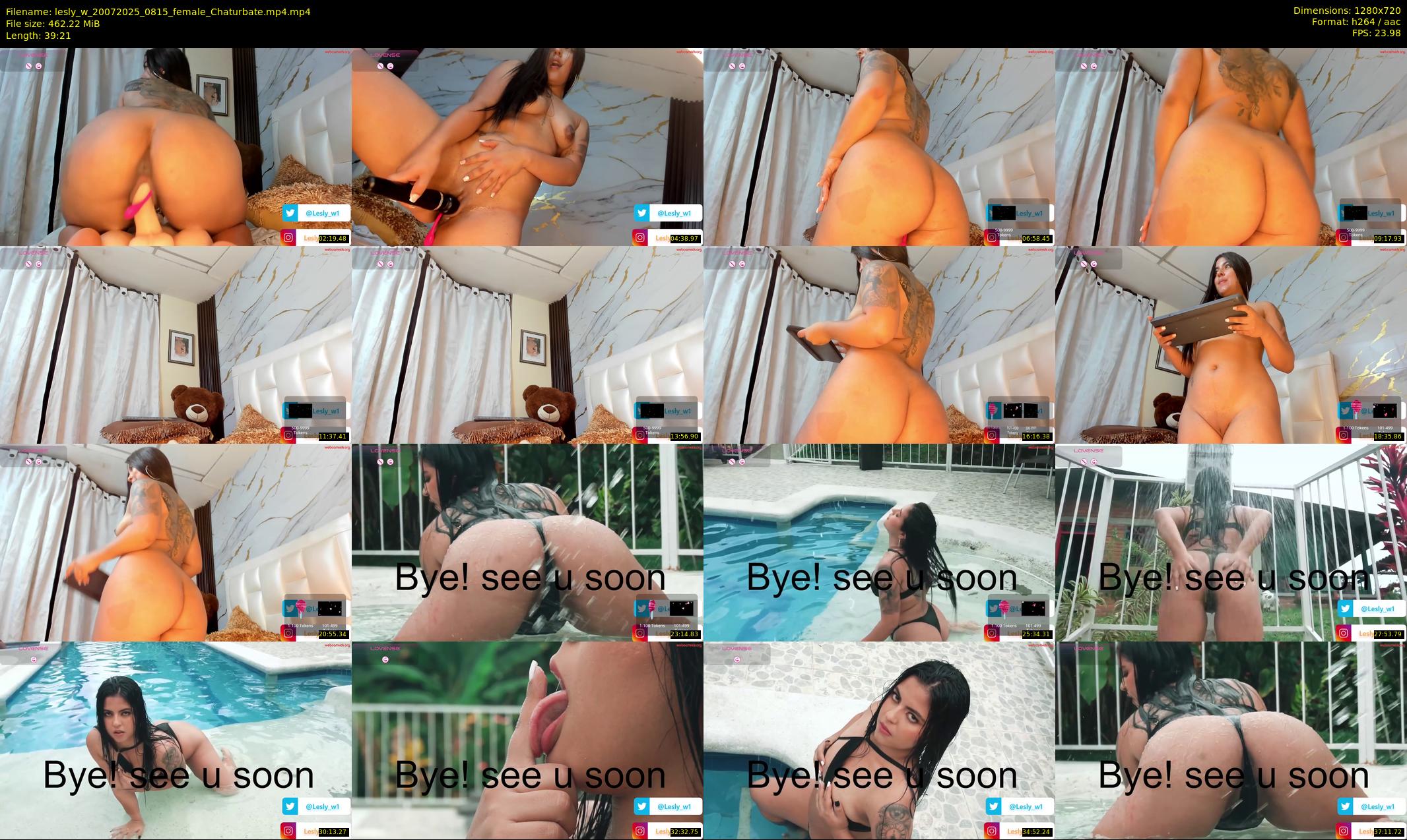 lesly_w — 40 minute Chaturbate female cam show recording, 720p, Jul 20, 2025