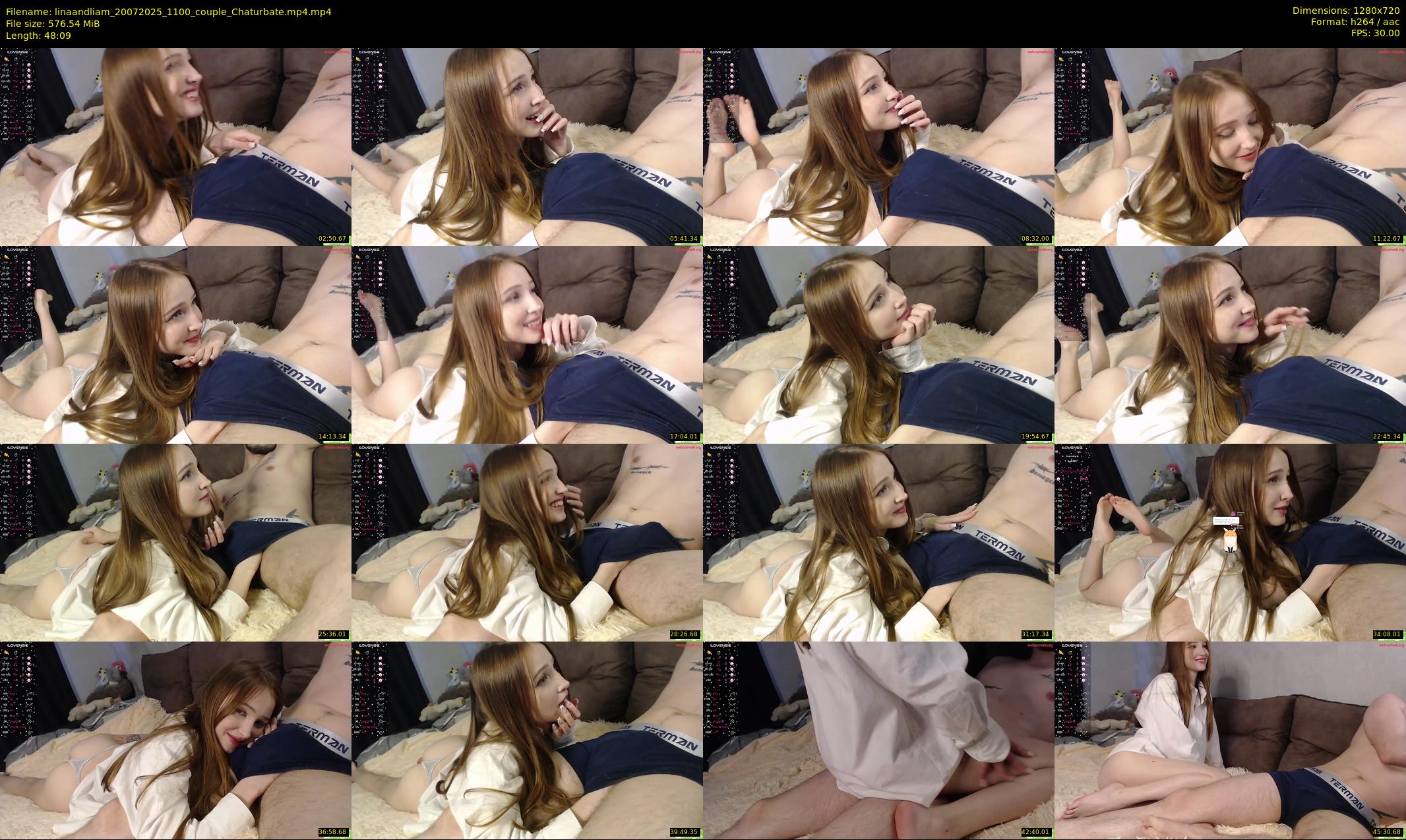 linaandliam — 49 minute Chaturbate couple cam show recording, 720p, Jul 20, 2025