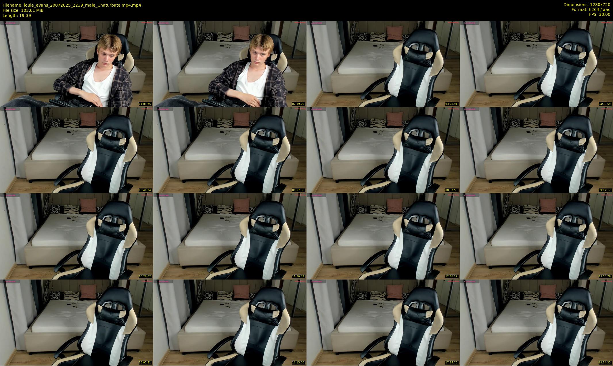 louie_evans — 20 minute Chaturbate male cam show recording, 720p, Jul 20, 2025