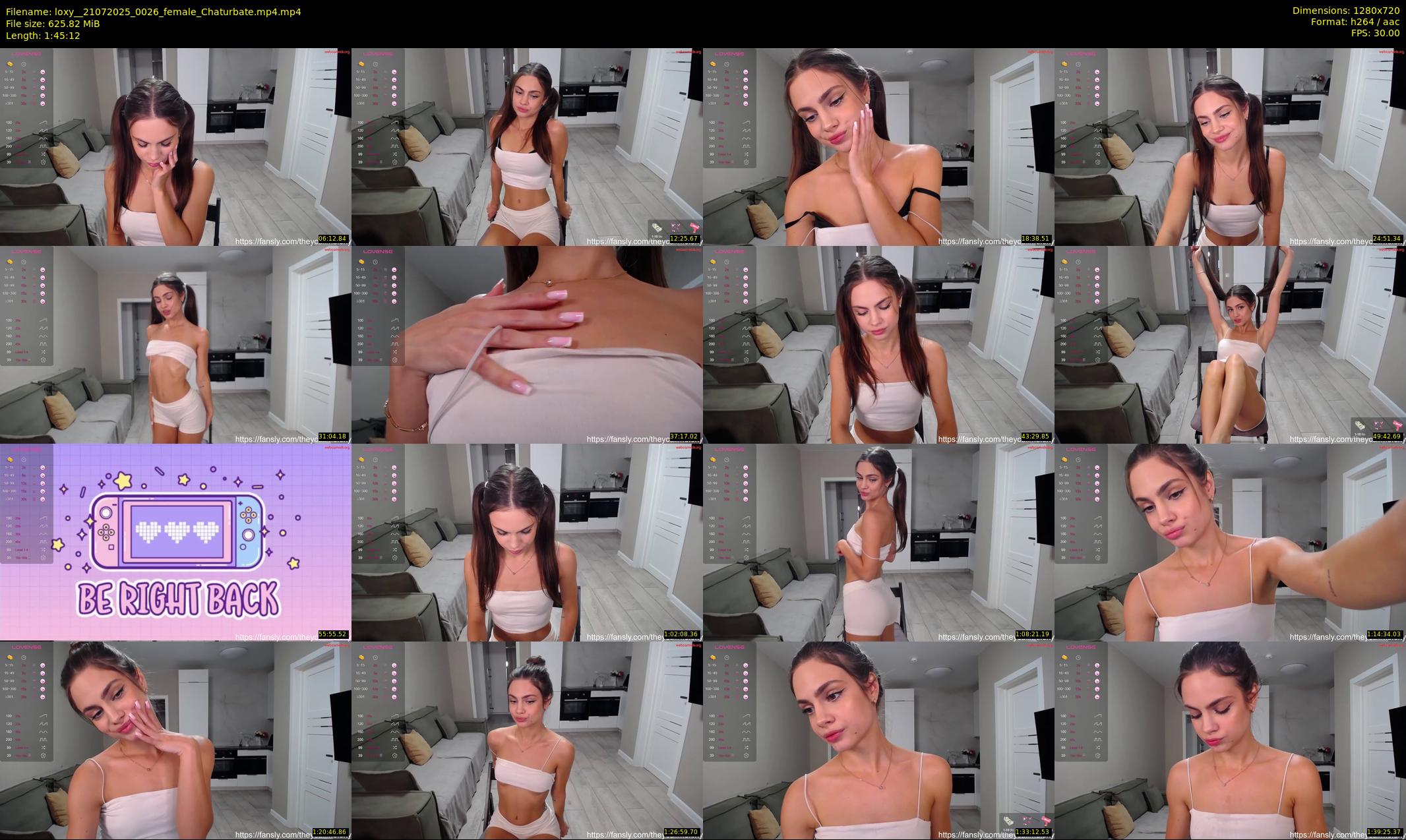 loxy_ — 106 minute Chaturbate female cam show recording, 720p, Jul 21, 2025