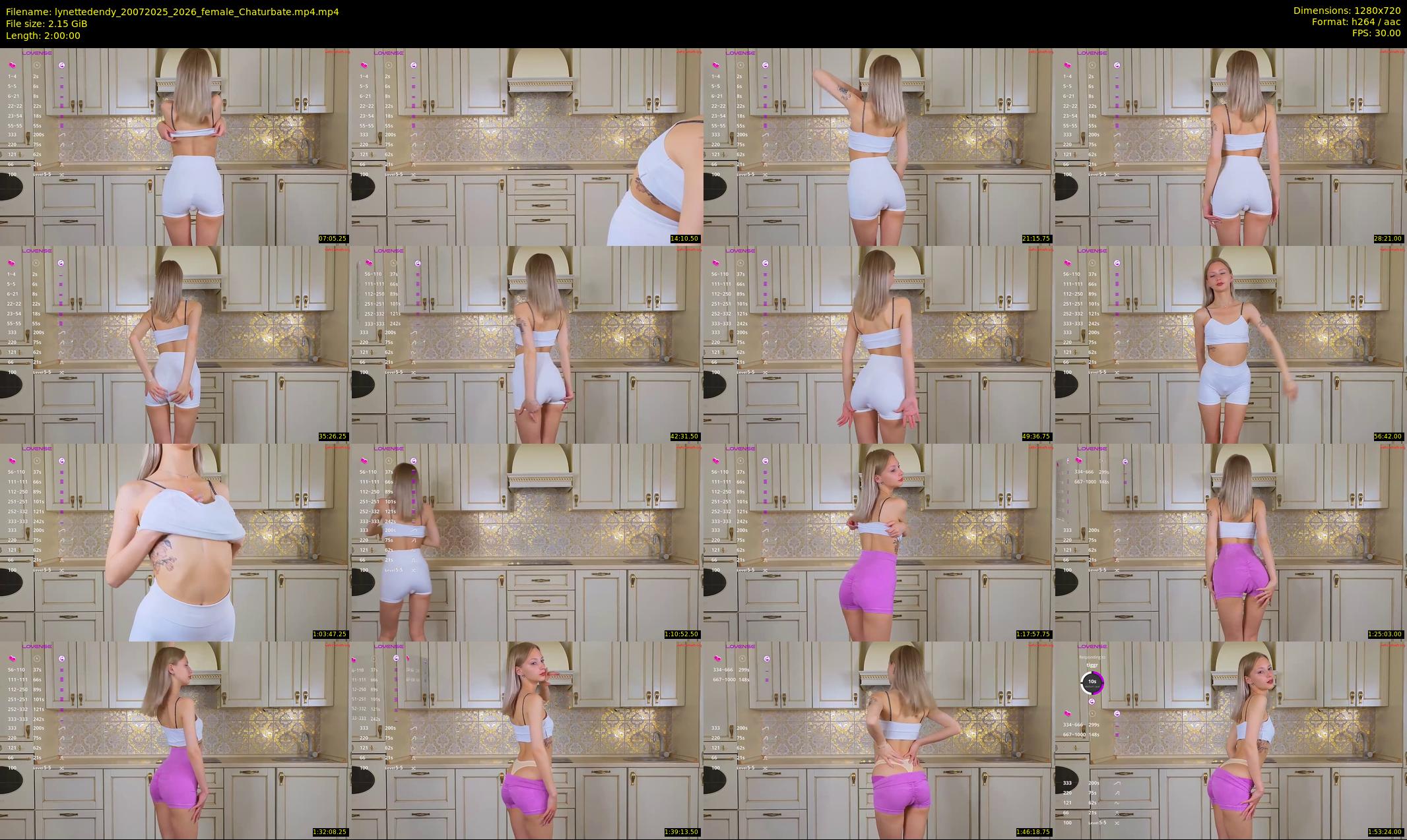 lynettedendy — 120 minute Chaturbate female cam show recording, 720p, Jul 20, 2025