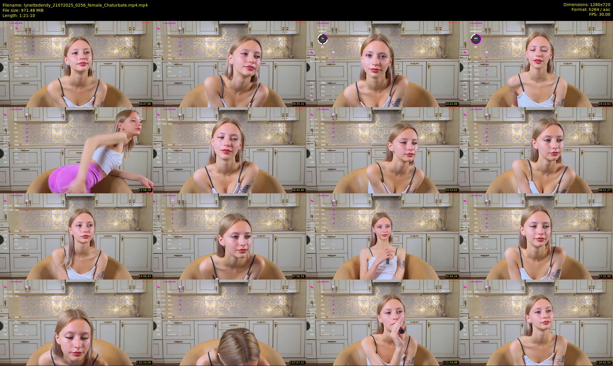 lynettedendy — 82 minute Chaturbate female cam show recording, 720p, Jul 21, 2025