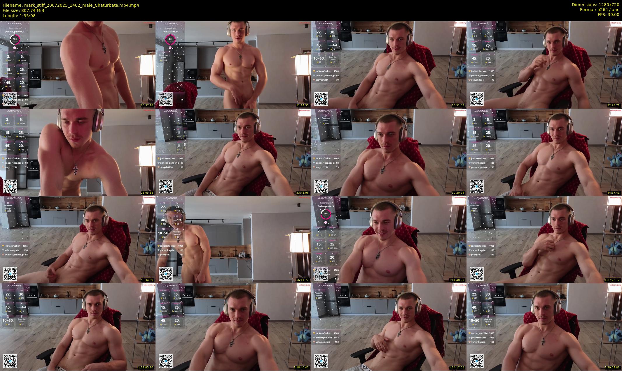 mark_stiff — 96 minute Chaturbate male cam show recording, 720p, Jul 20, 2025
