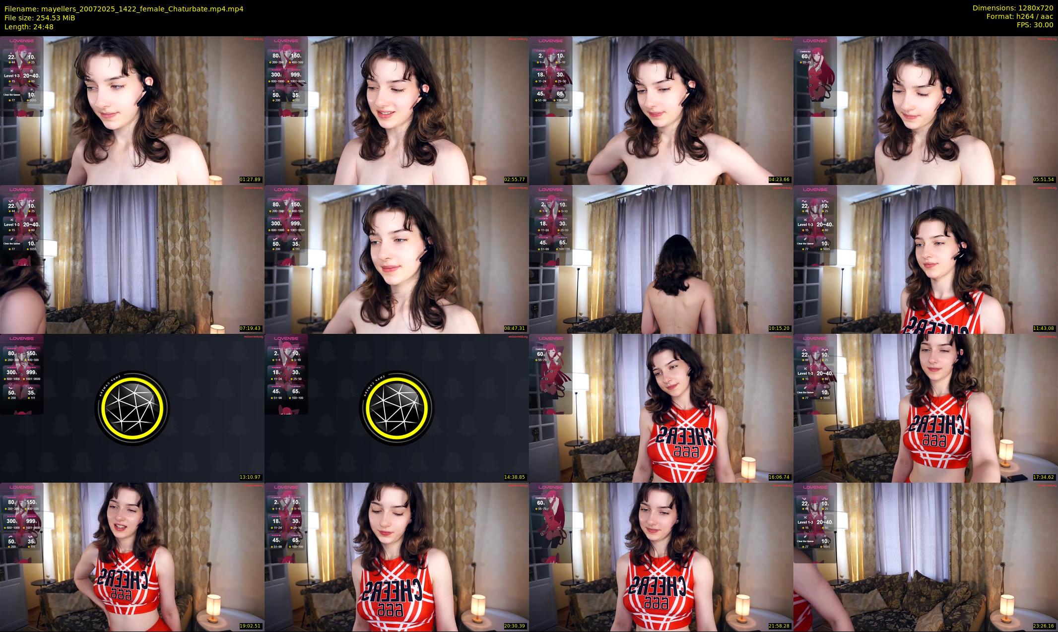 mayellers — 25 minute Chaturbate female cam show recording, 720p, Jul 20, 2025