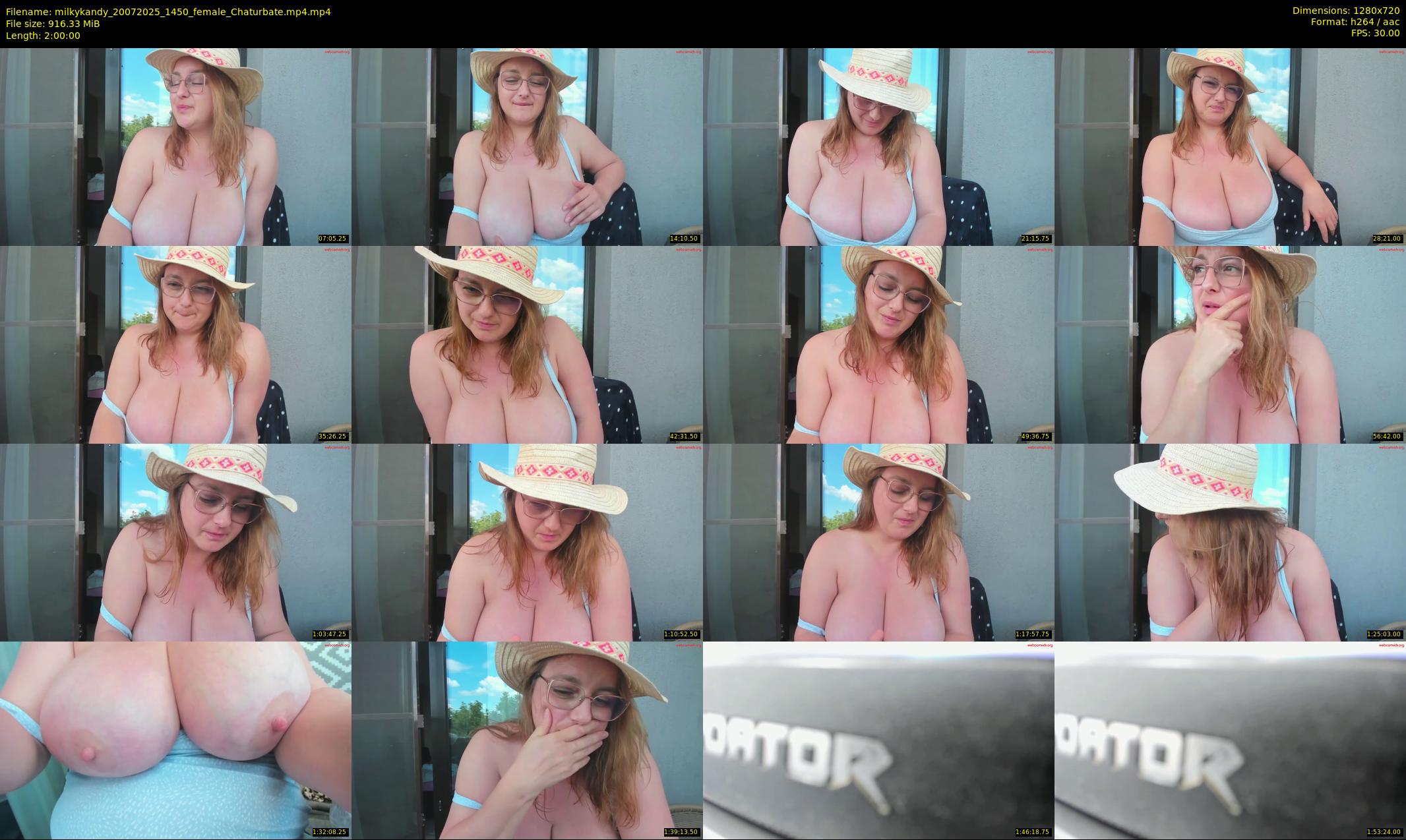 milkykandy — 120 minute Chaturbate female cam show recording, 720p, Jul 20, 2025