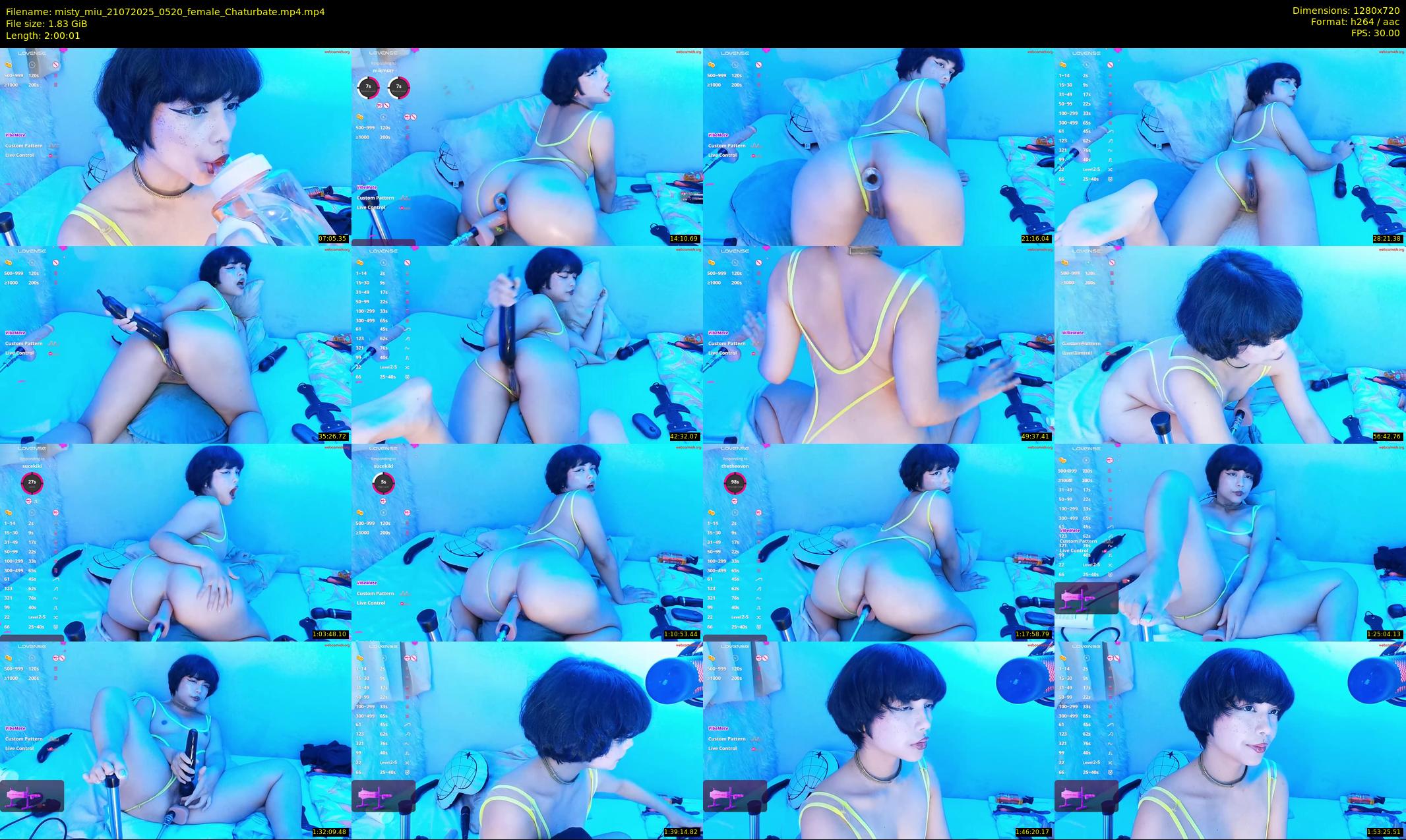 misty_miu — 121 minute Chaturbate female cam show recording, 720p, Jul 21, 2025