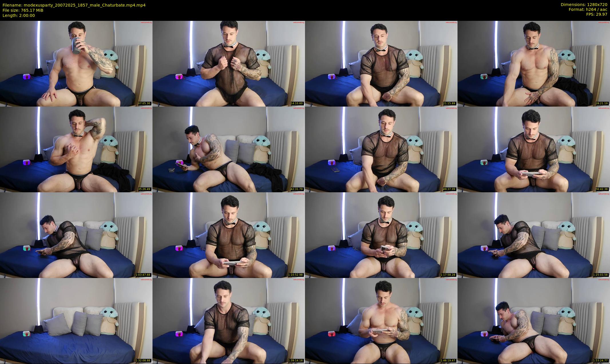 modexusparty — 120 minute Chaturbate male cam show recording, 720p, Jul 20, 2025
