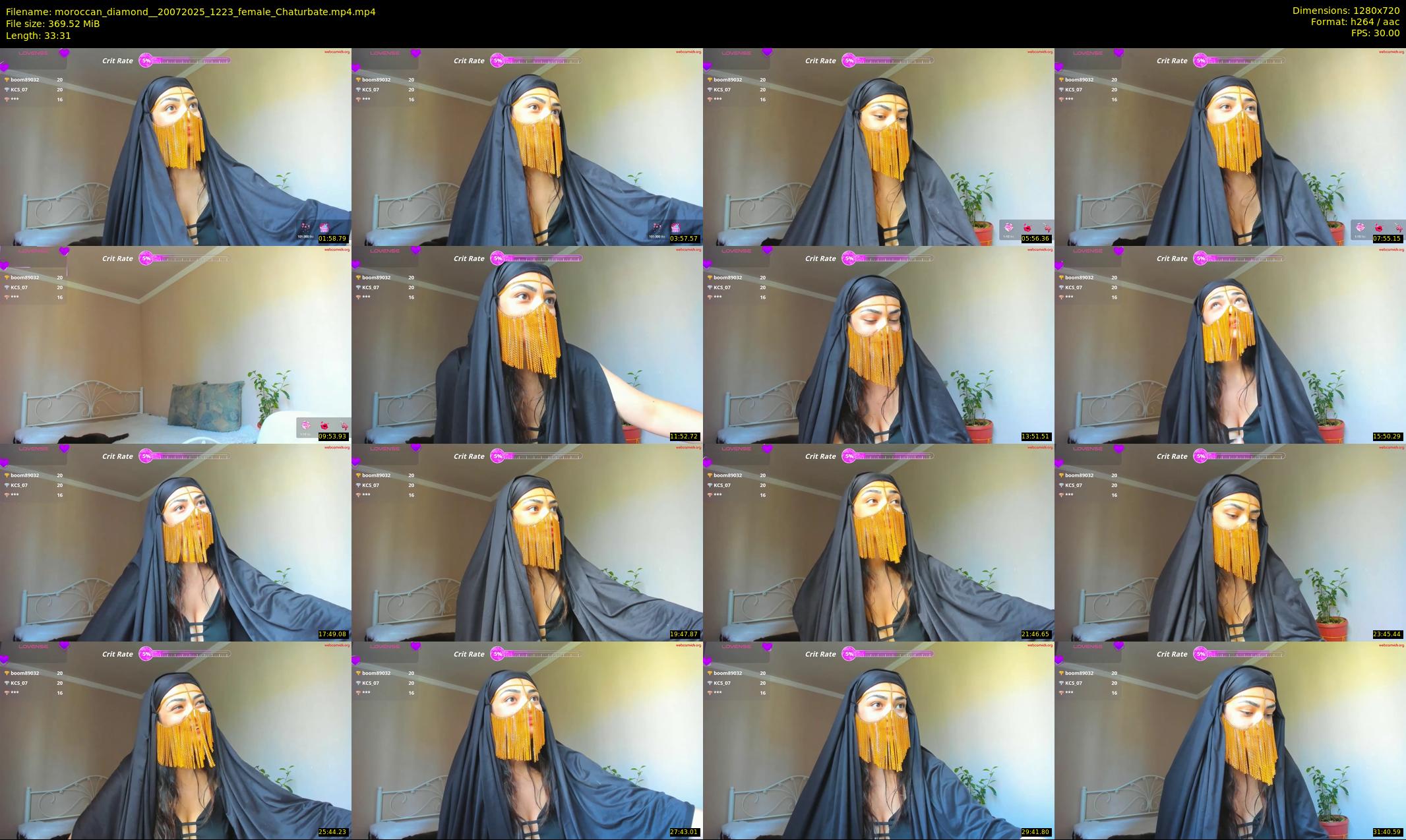 moroccan_diamond_ — 34 minute Chaturbate female cam show recording, 720p, Jul 20, 2025