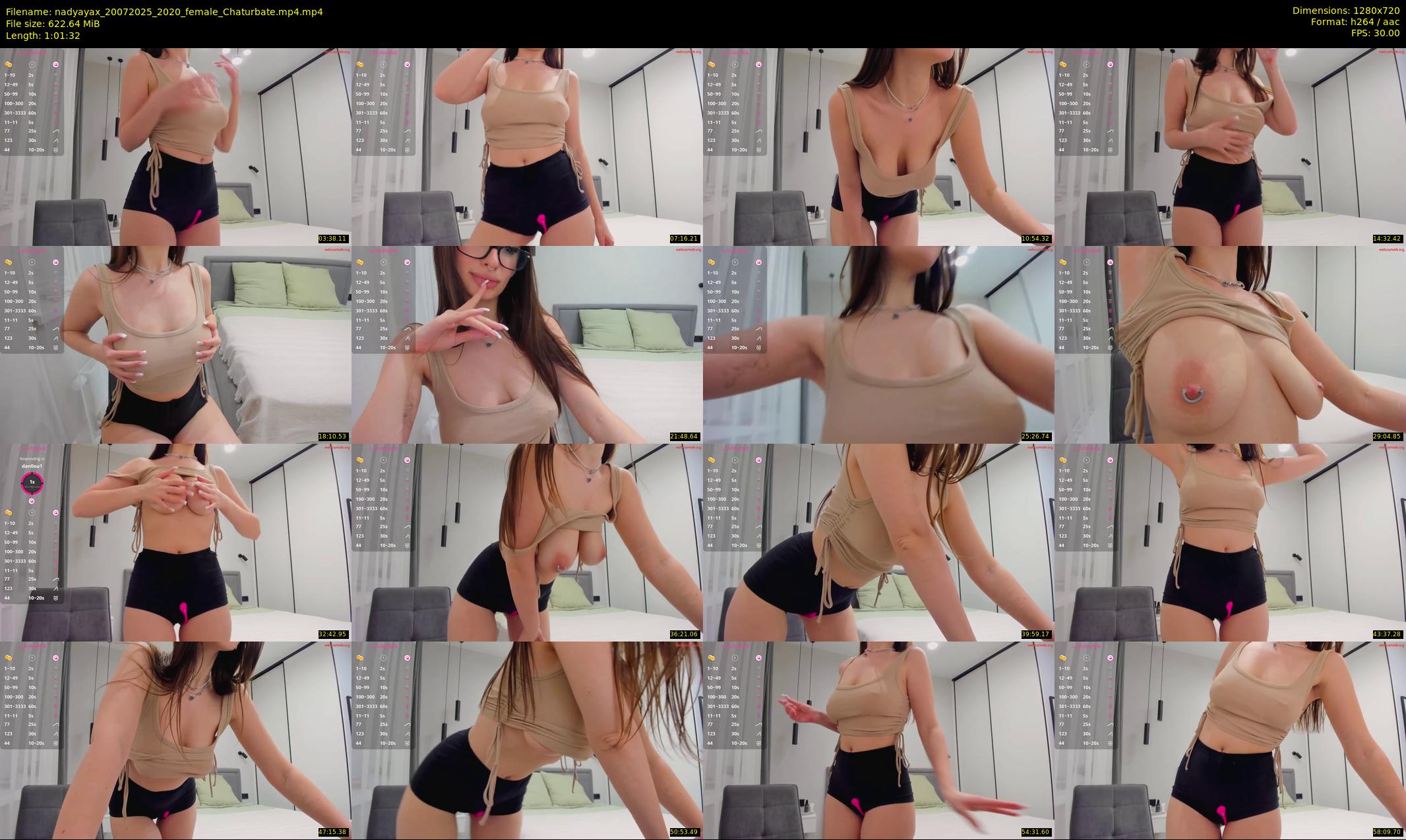 nadyayax — 62 minute Chaturbate female cam show recording, 720p, Jul 20, 2025