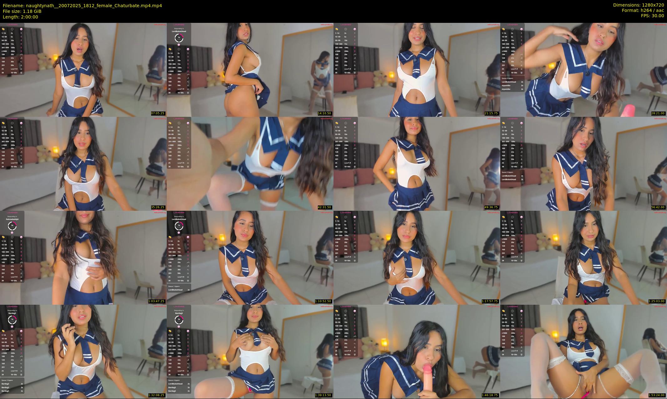 naughtynath_ — 120 minute Chaturbate female cam show recording, 720p, Jul 20, 2025