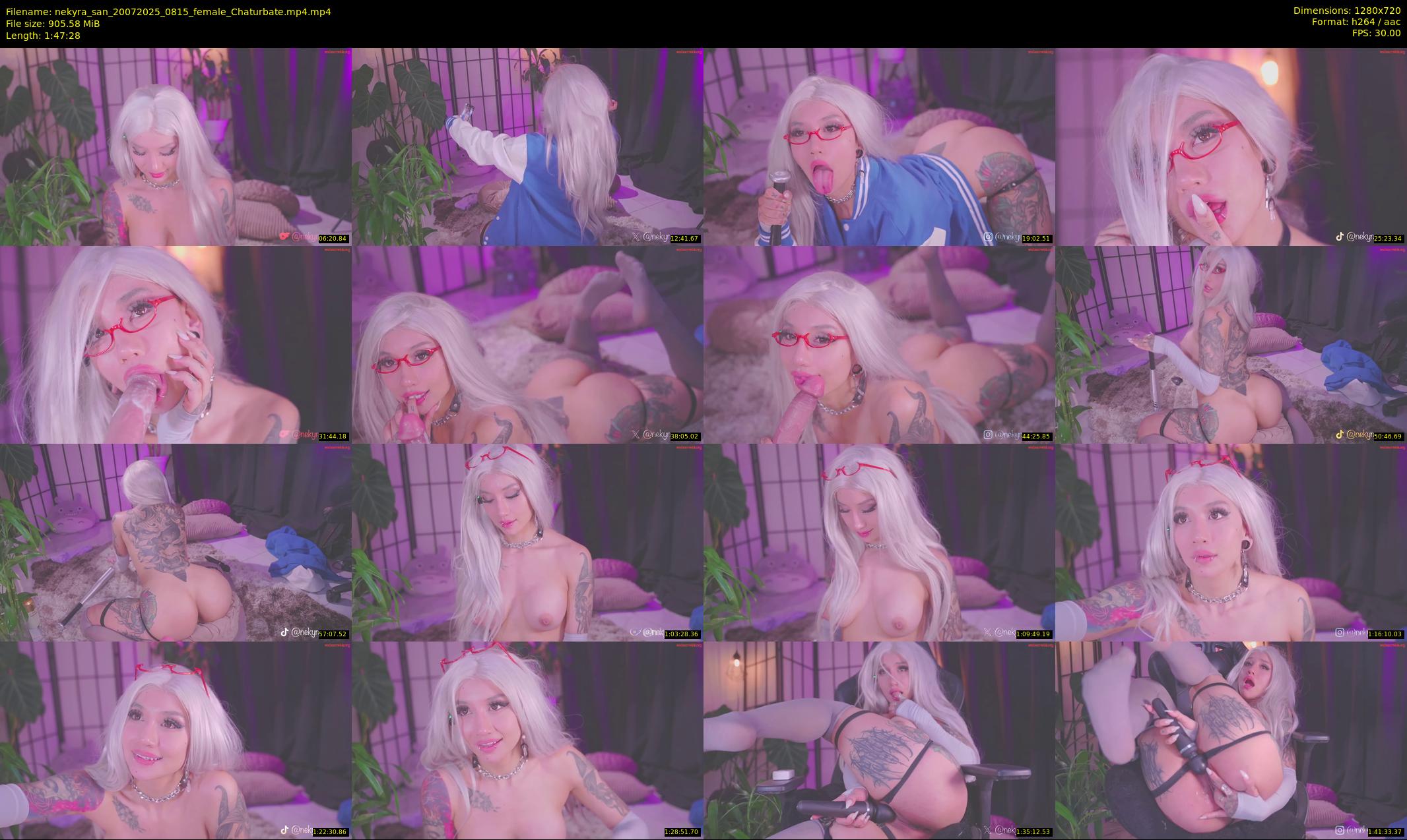 nekyra_san — 108 minute Chaturbate female cam show recording, 720p, Jul 20, 2025