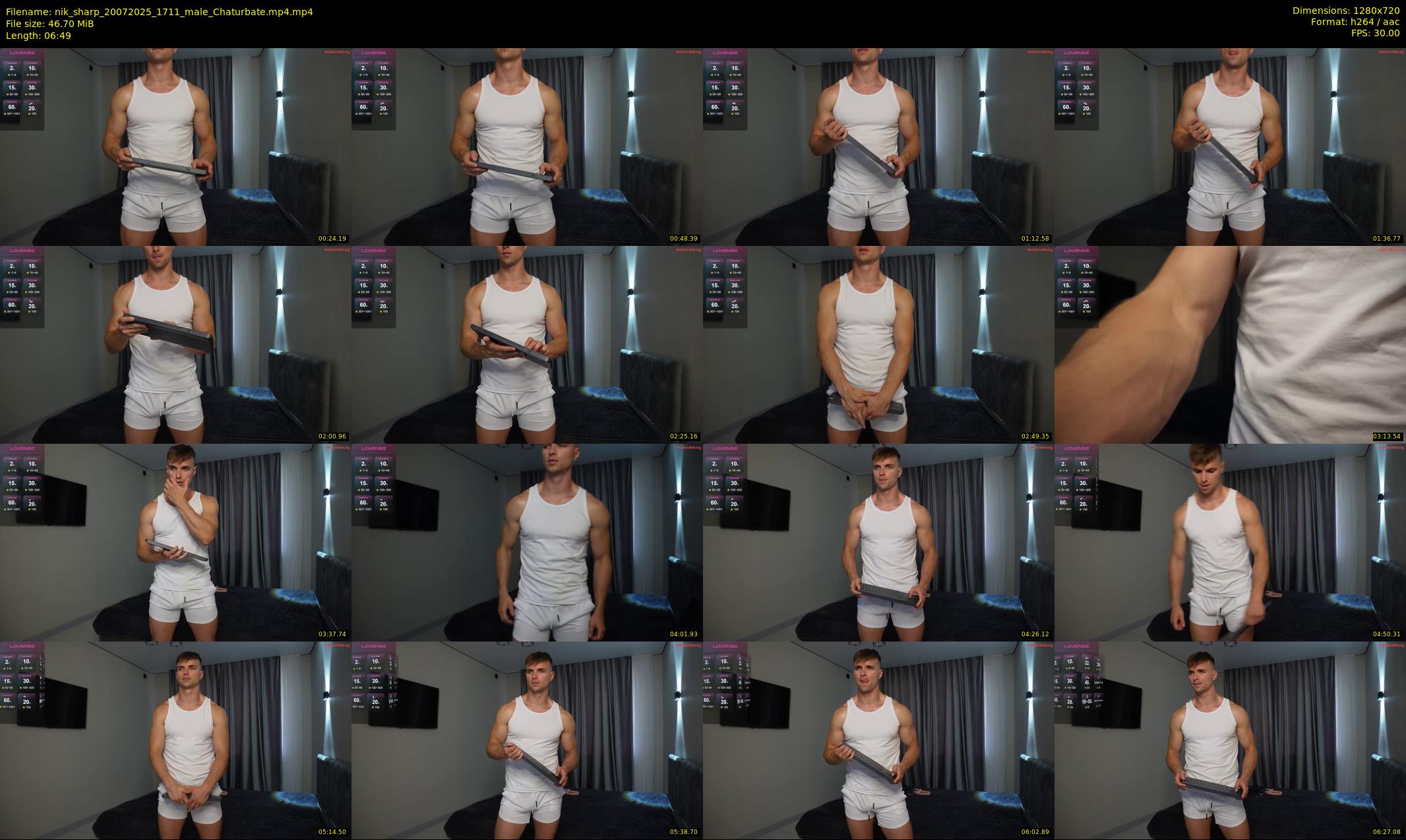 nik_sharp — 7 minute Chaturbate male cam show recording, 720p, Jul 20, 2025