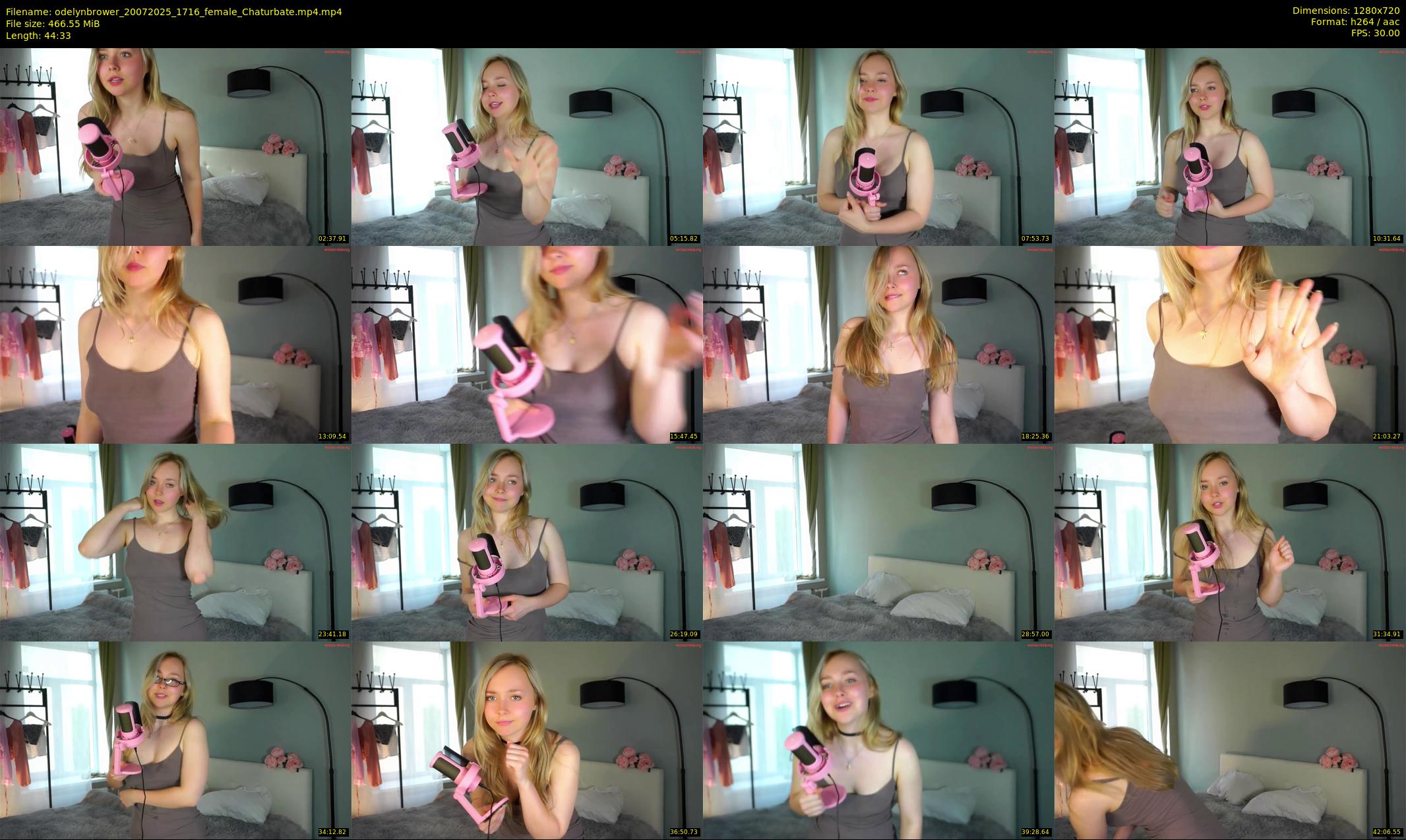 odelynbrower — 45 minute Chaturbate female cam show recording, 720p, Jul 20, 2025