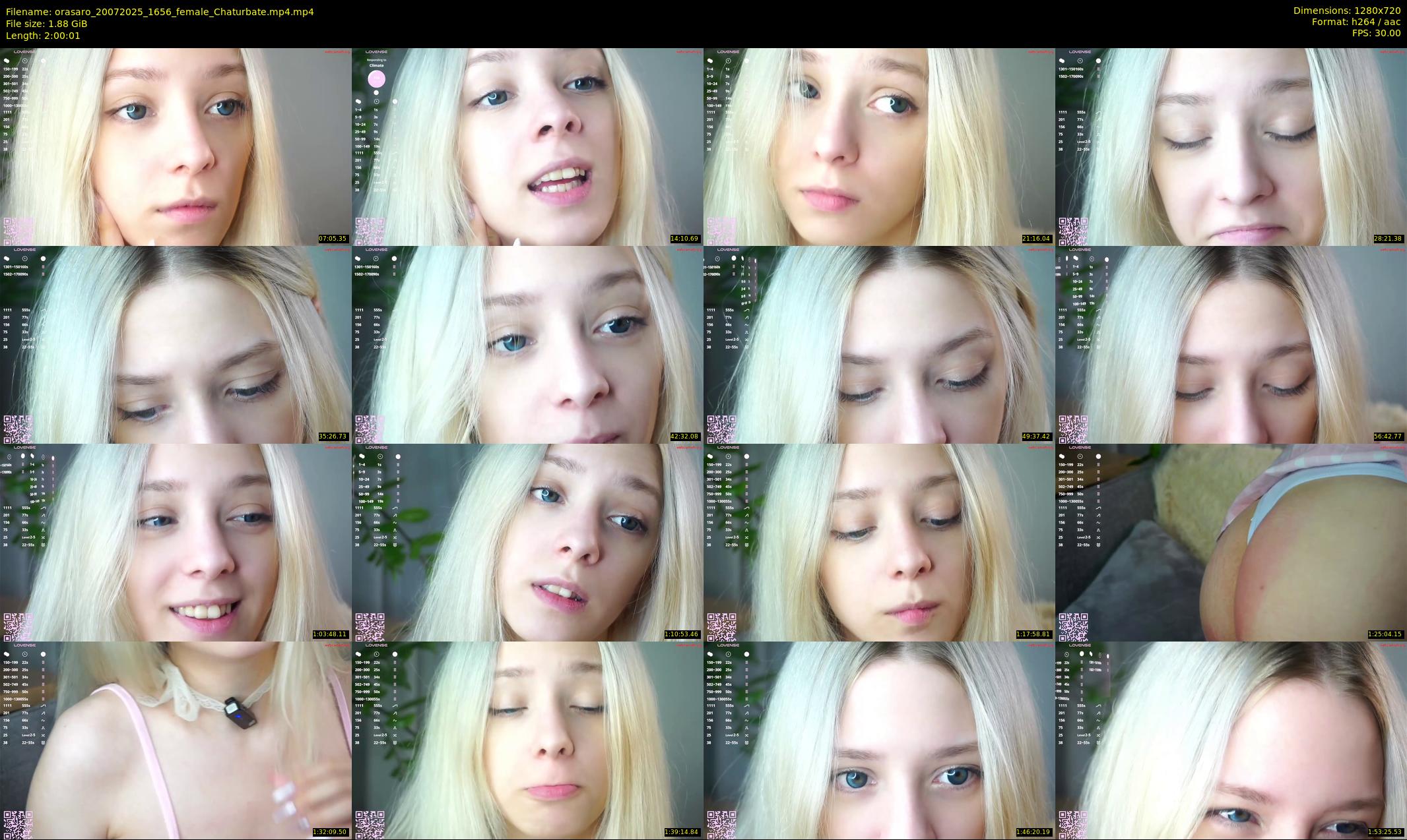orasaro — 121 minute Chaturbate female cam show recording, 720p, Jul 20, 2025