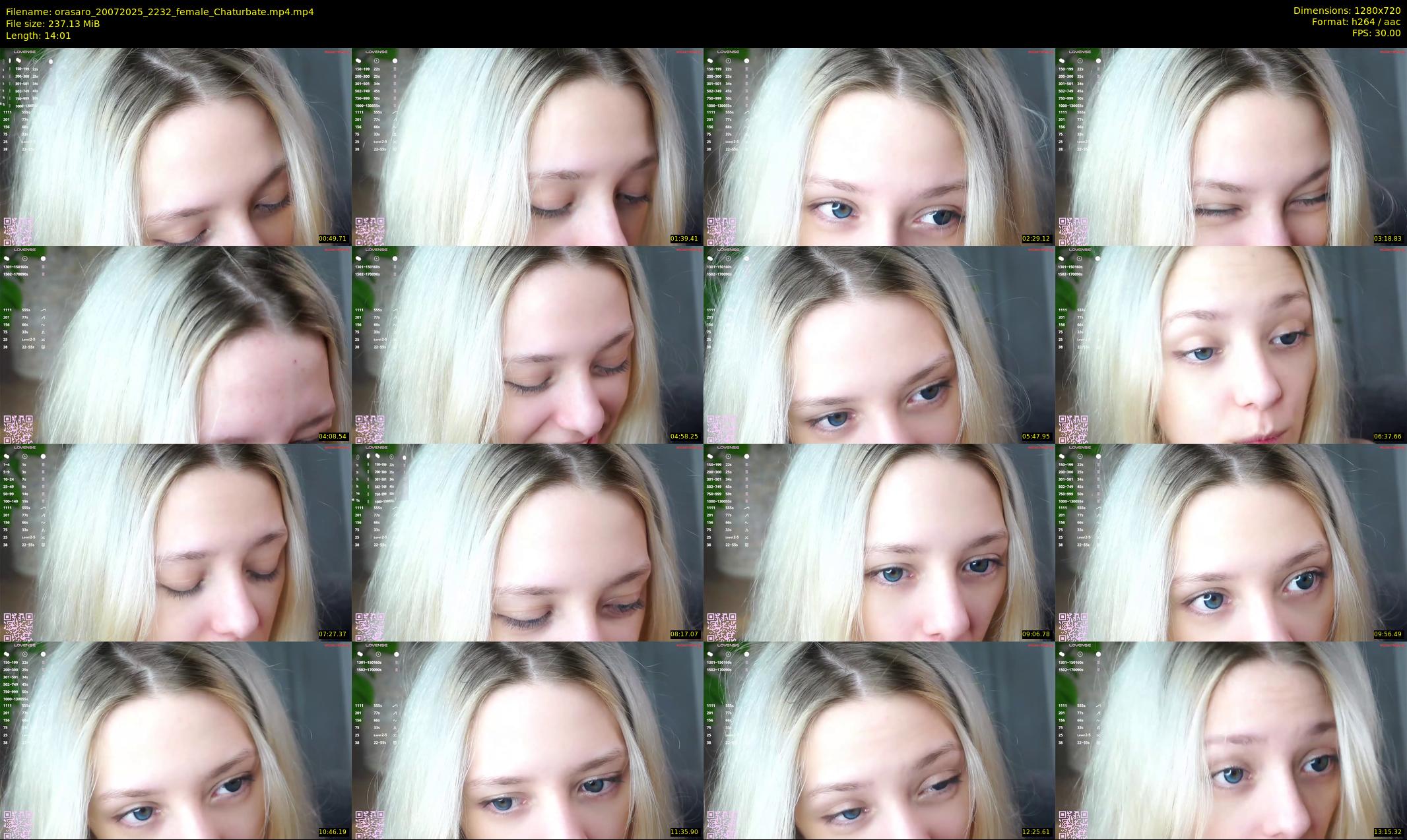 orasaro — 15 minute Chaturbate female cam show recording, 720p, Jul 20, 2025