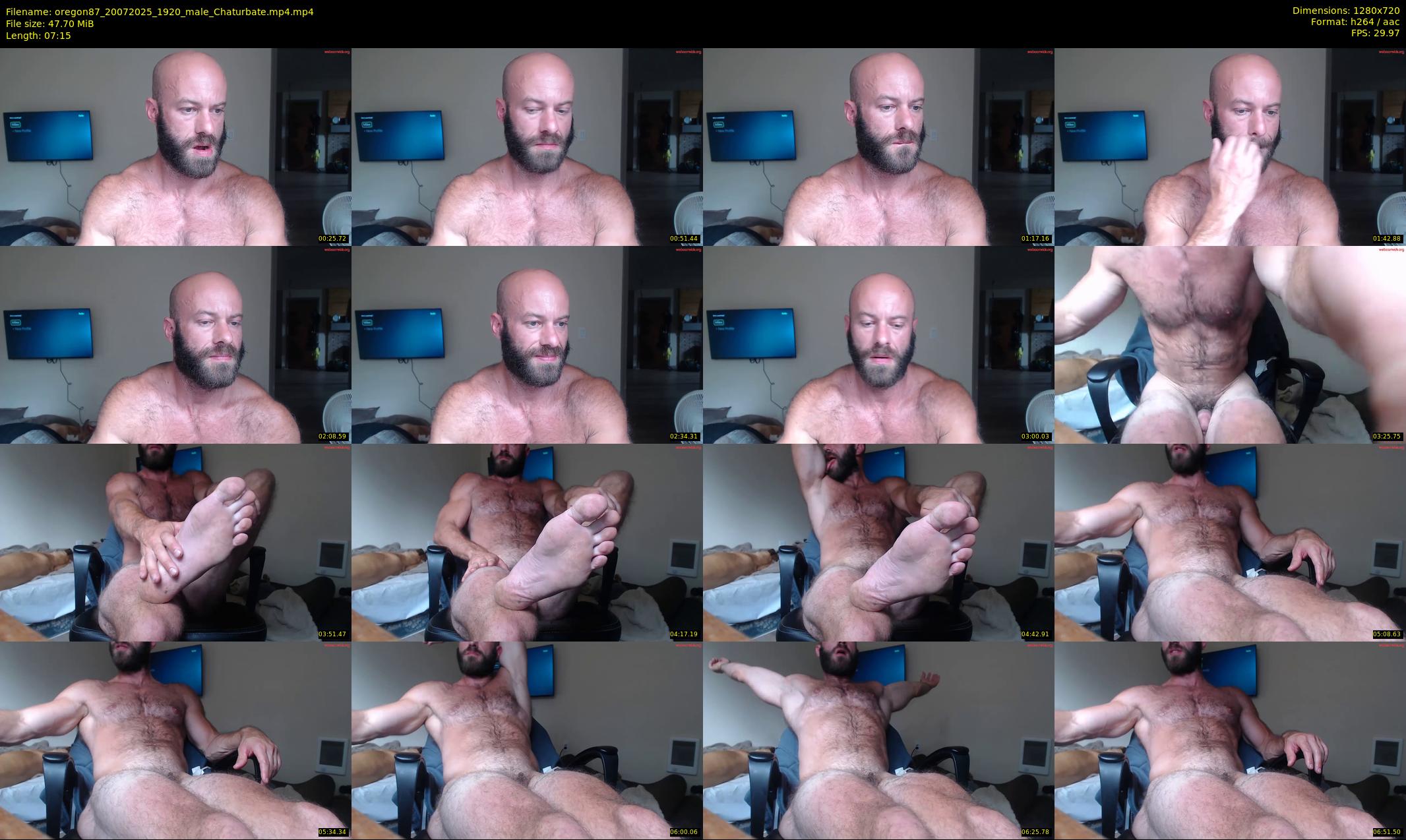 oregon87 — 8 minute Chaturbate male cam show recording, 720p, Jul 20, 2025