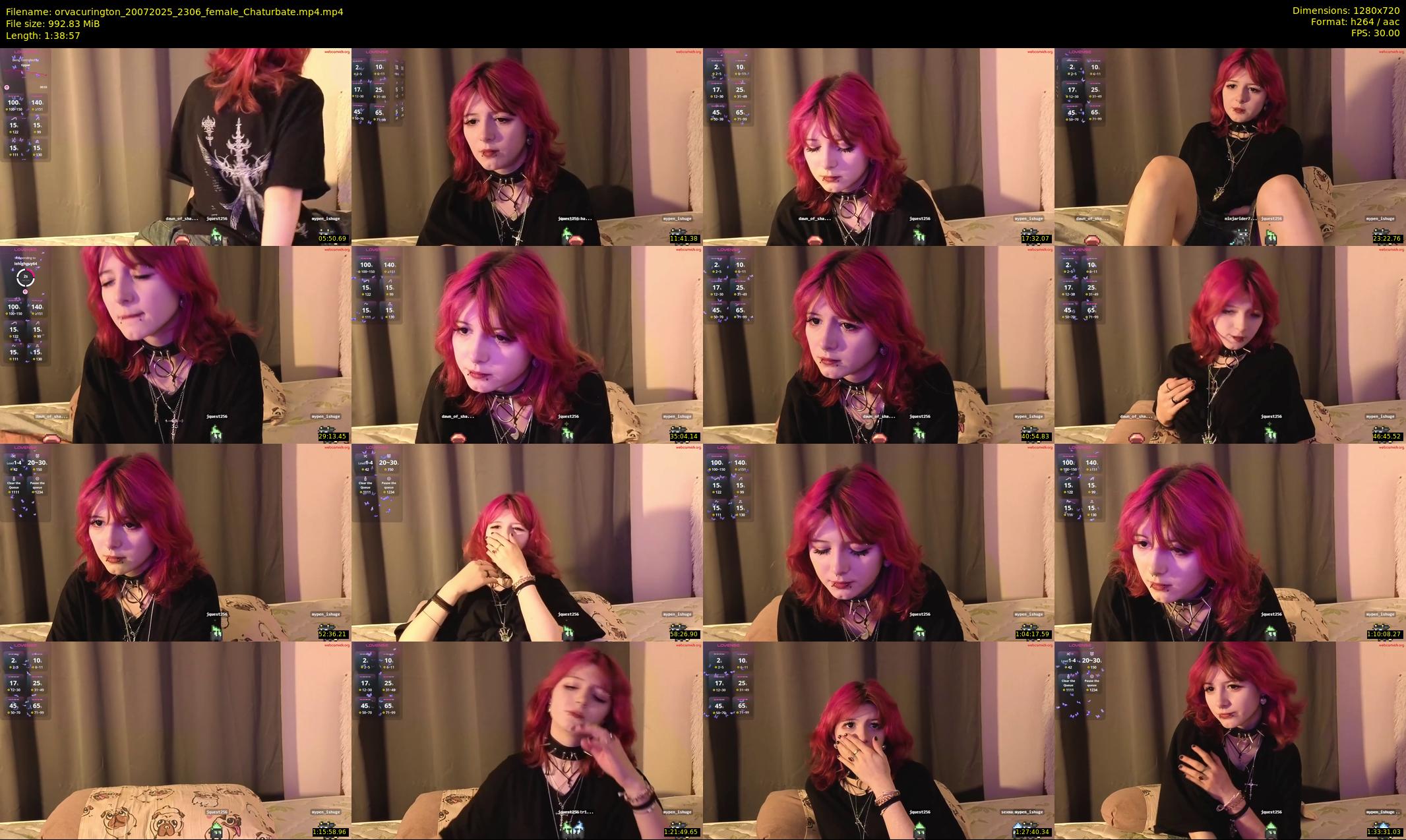 orvacurington — 99 minute Chaturbate female cam show recording, 720p, Jul 20, 2025