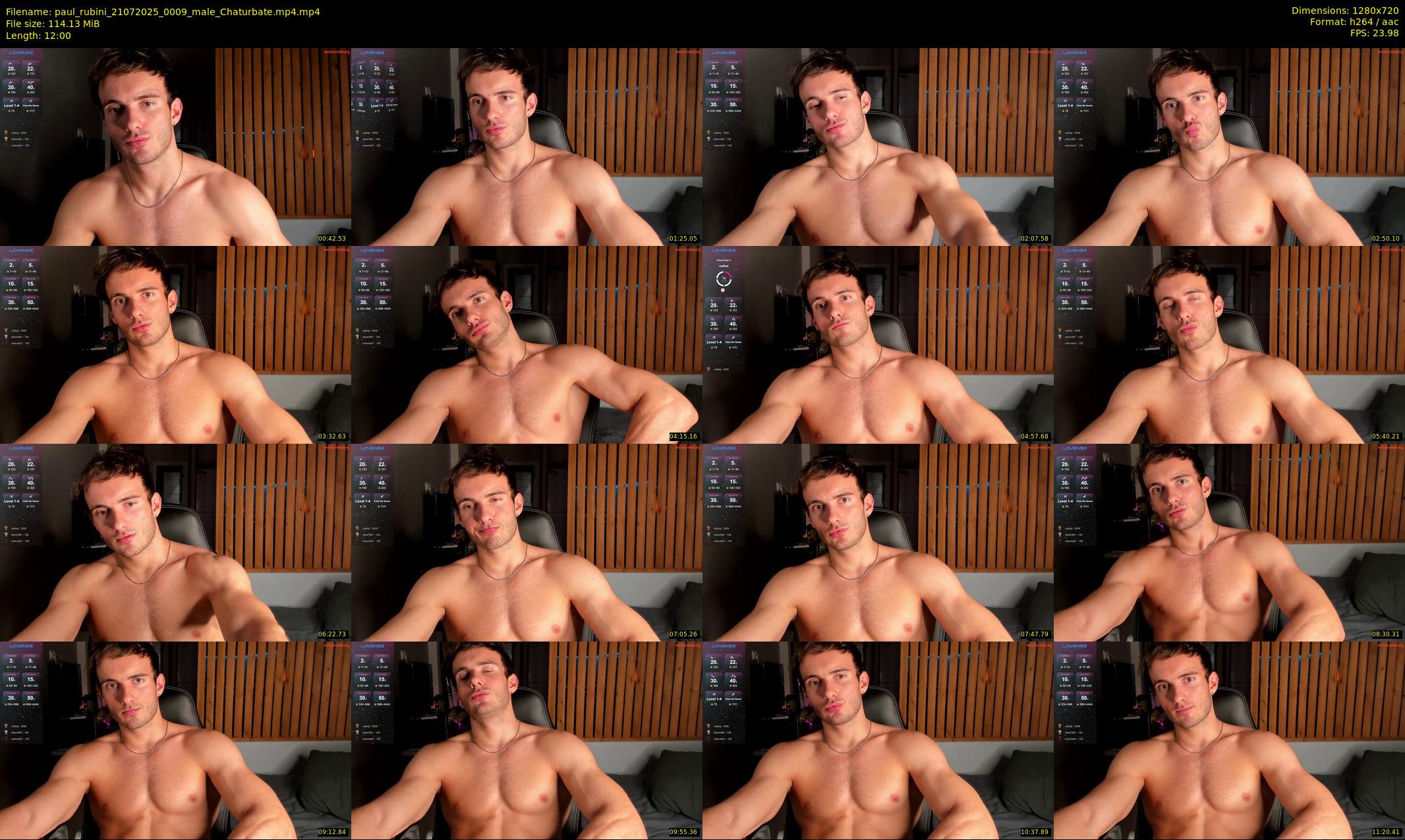 paul_rubini — 12 minute Chaturbate male cam show recording, 720p, Jul 21, 2025