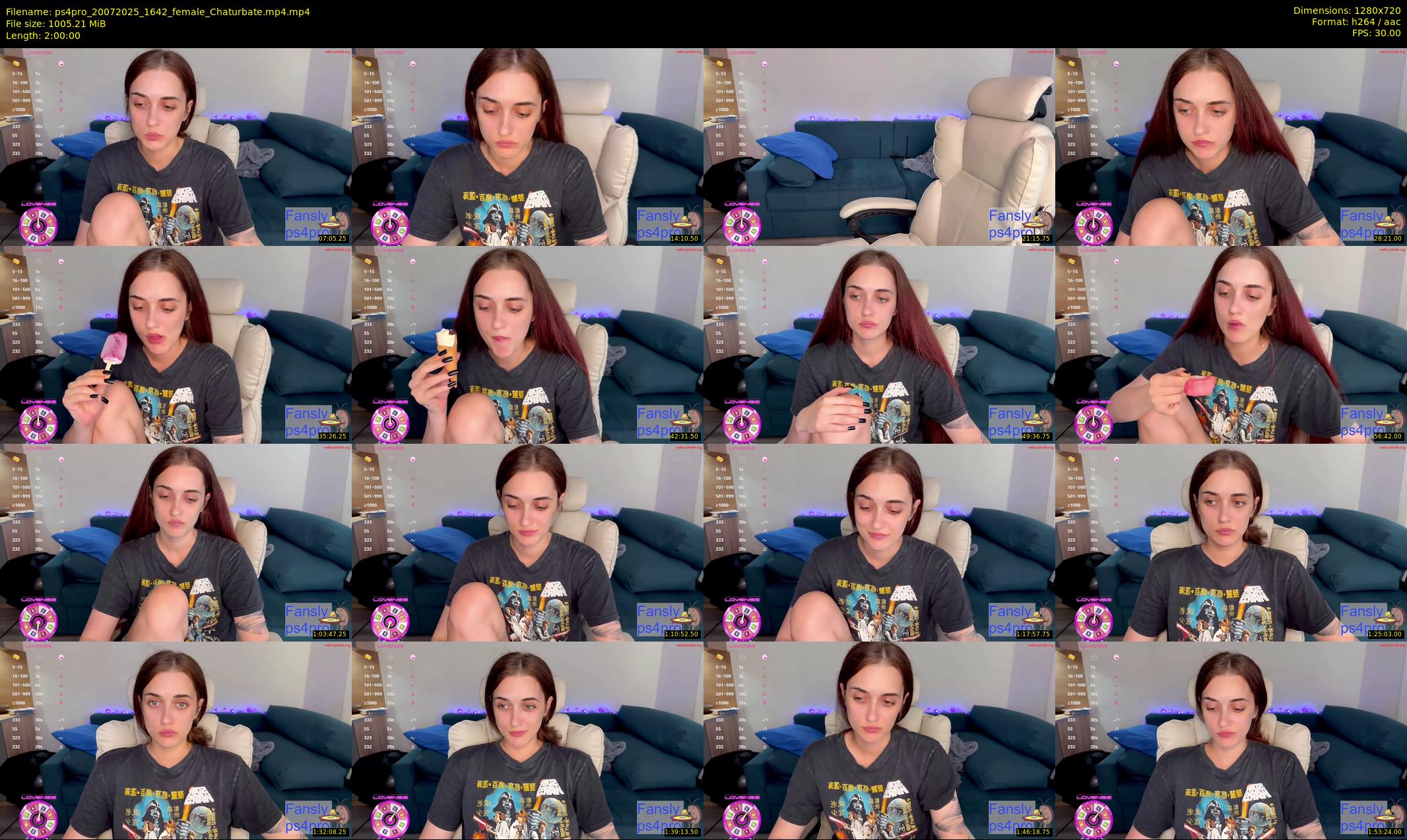 ps4pro — 120 minute Chaturbate female cam show recording, 720p, Jul 20, 2025