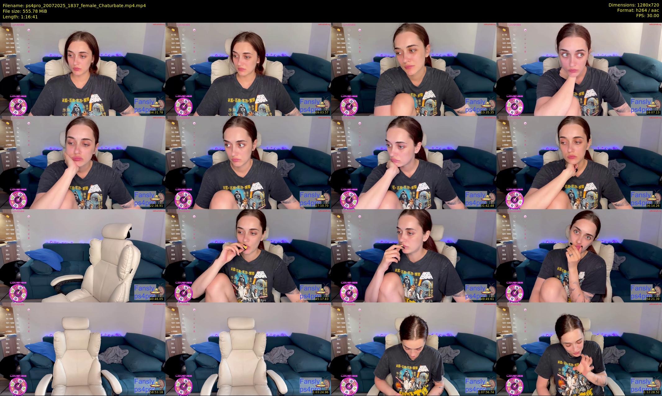 ps4pro — 77 minute Chaturbate female cam show recording, 720p, Jul 20, 2025