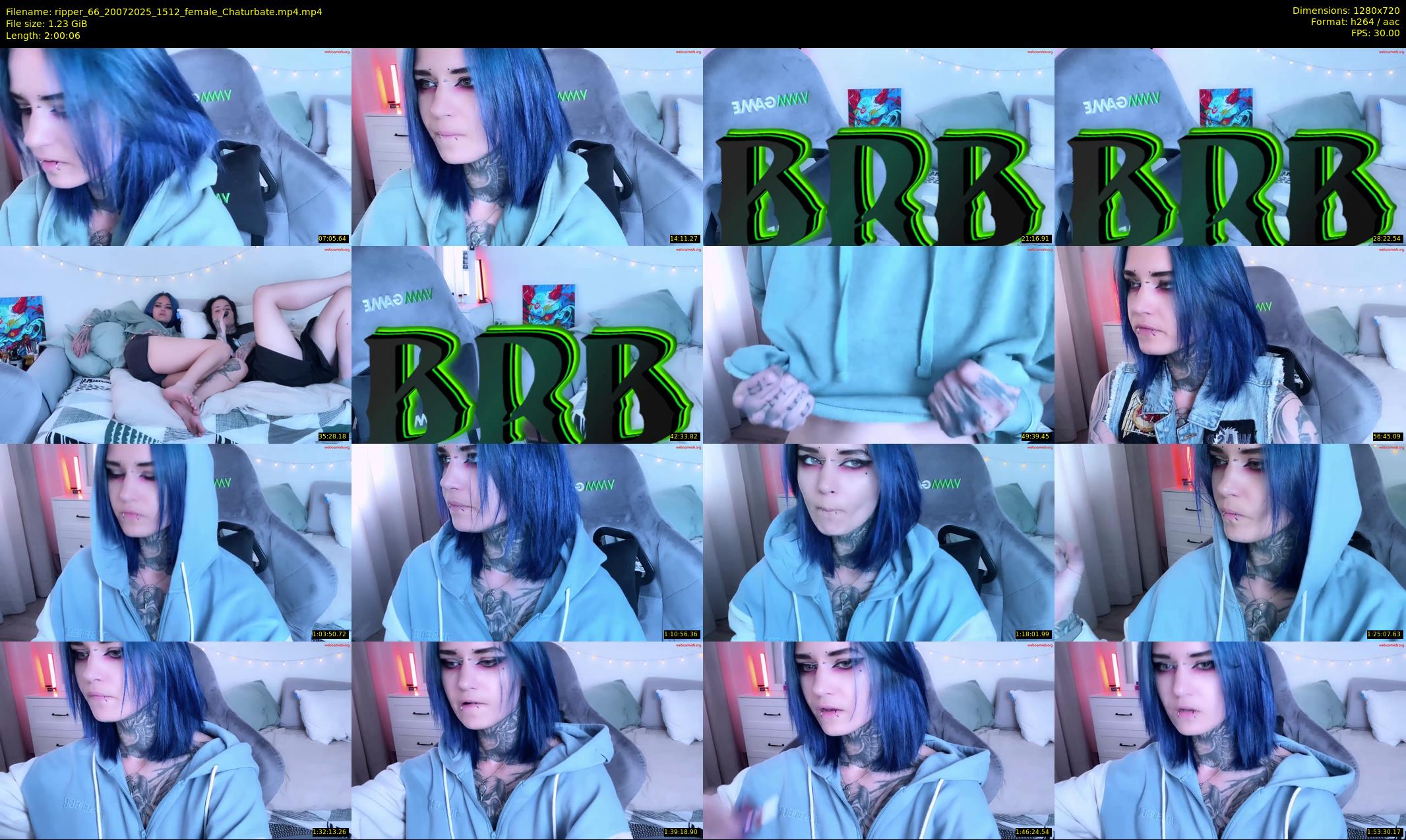 ripper_66 — 121 minute Chaturbate female cam show recording, 720p, Jul 20, 2025
