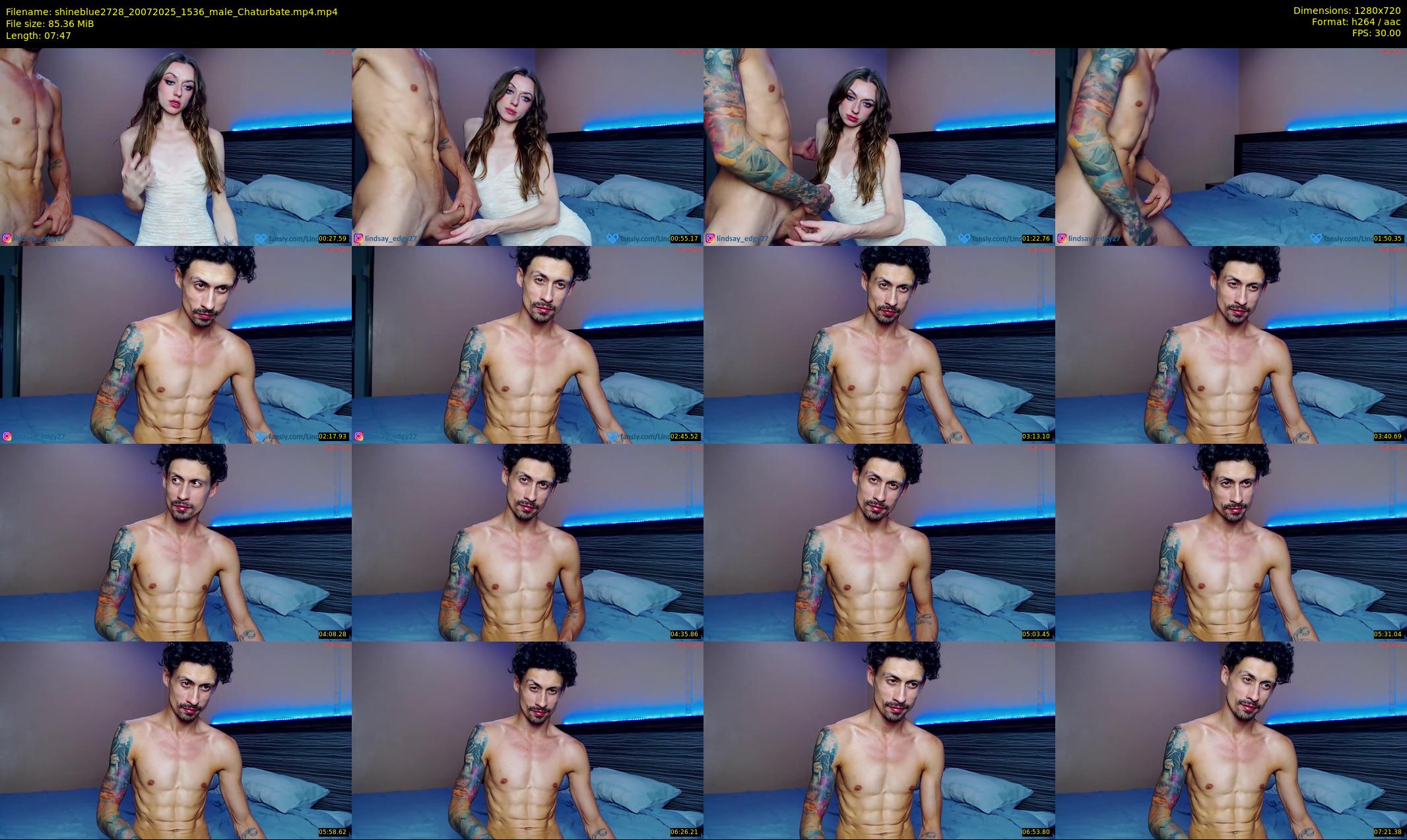 shineblue2728 — 8 minute Chaturbate couple cam show recording, 720p, Jul 20, 2025