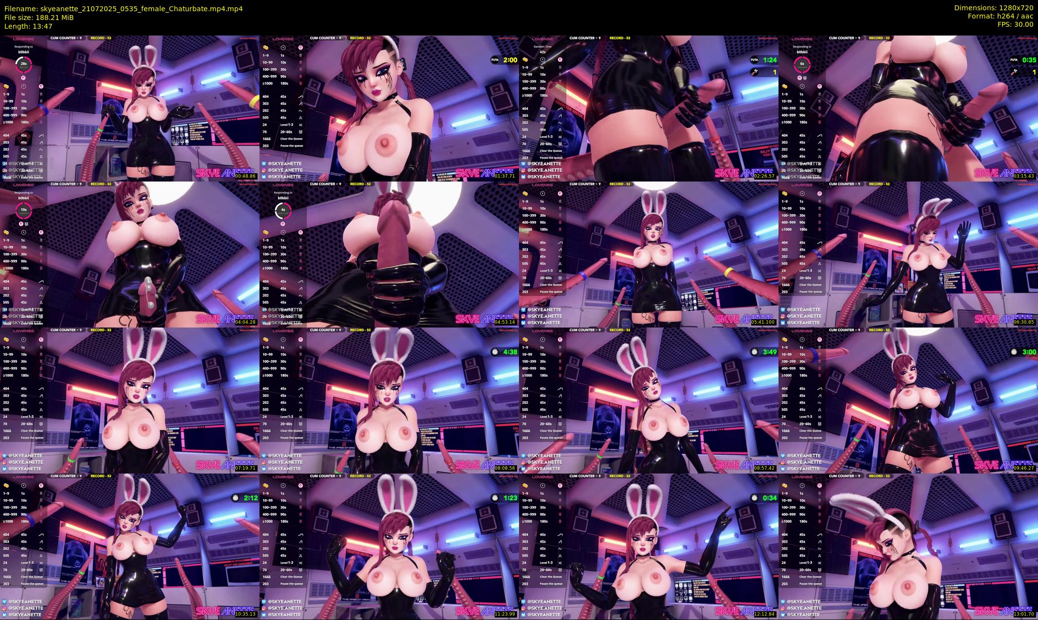 skyeanette — 14 minute Chaturbate female cam show recording, 720p, Jul 21, 2025