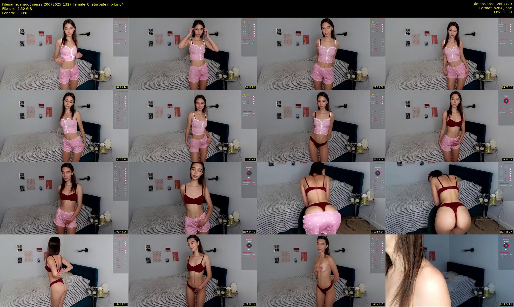 smoothnesss — 121 minute Chaturbate female cam show recording, 720p, Jul 20, 2025