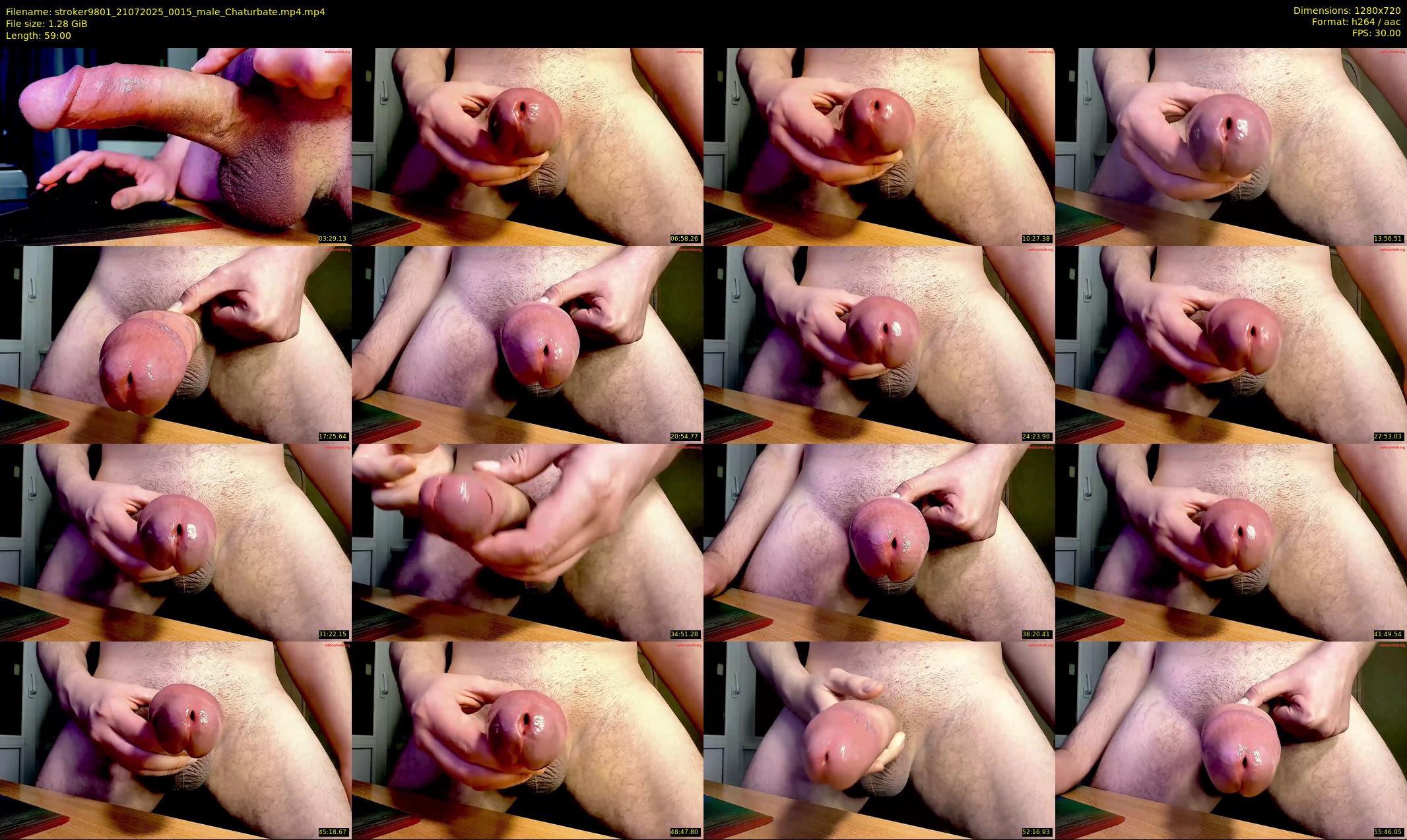 stroker9801 — 59 minute Chaturbate male cam show recording, 720p, Jul 21, 2025