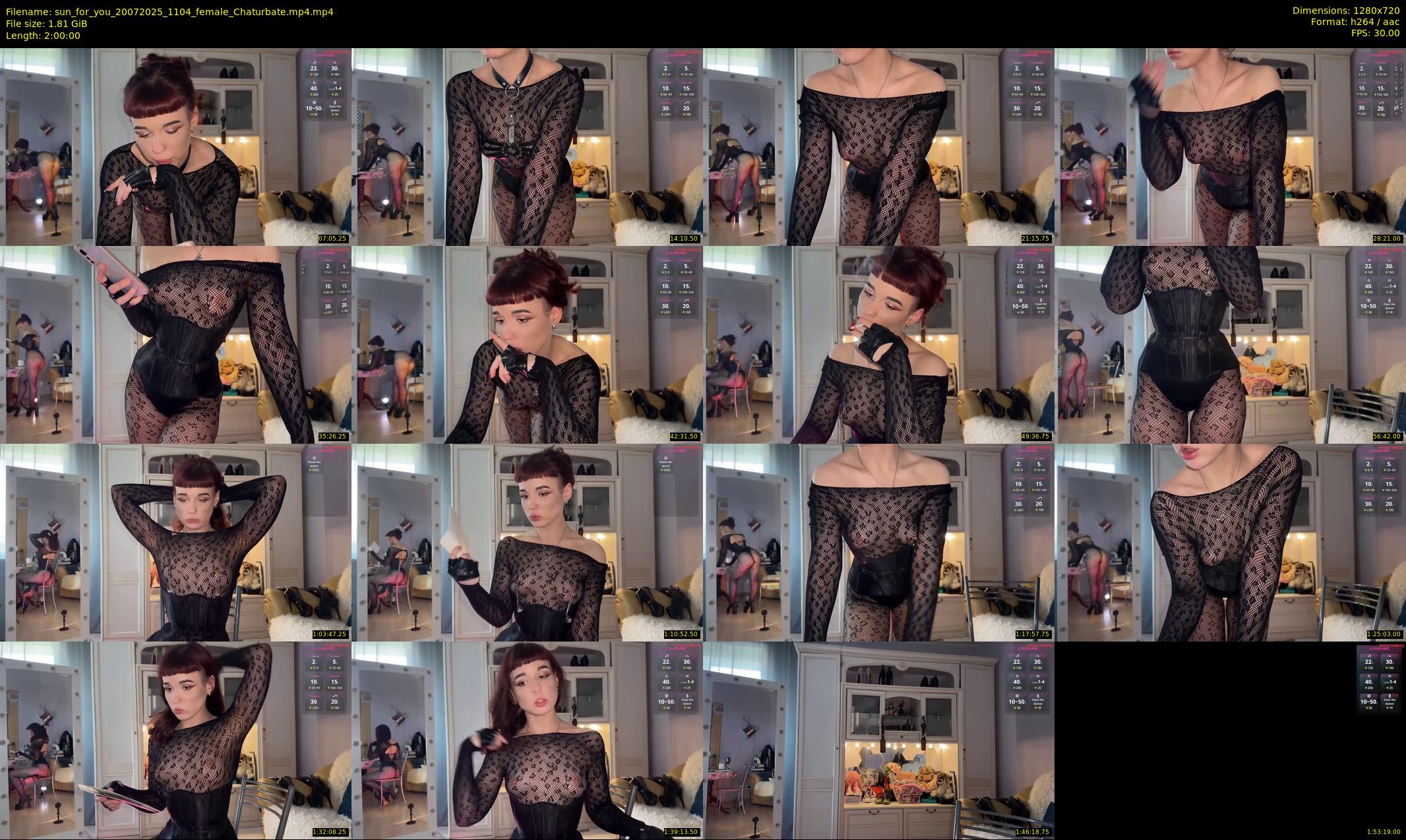 sun_for_you — 120 minute Chaturbate female cam show recording, 720p, Jul 20, 2025