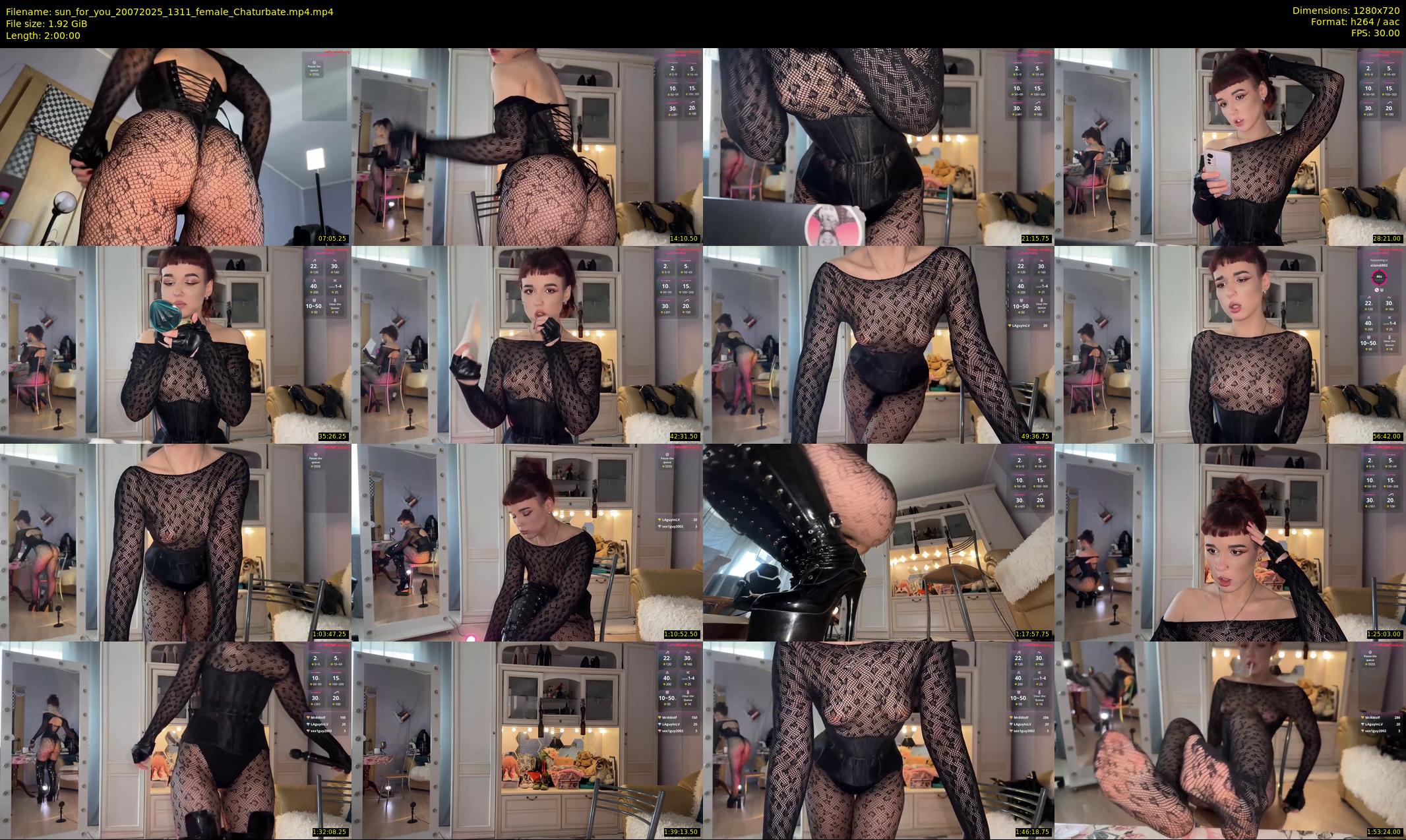 sun_for_you — 120 minute Chaturbate female cam show recording, 720p, Jul 20, 2025