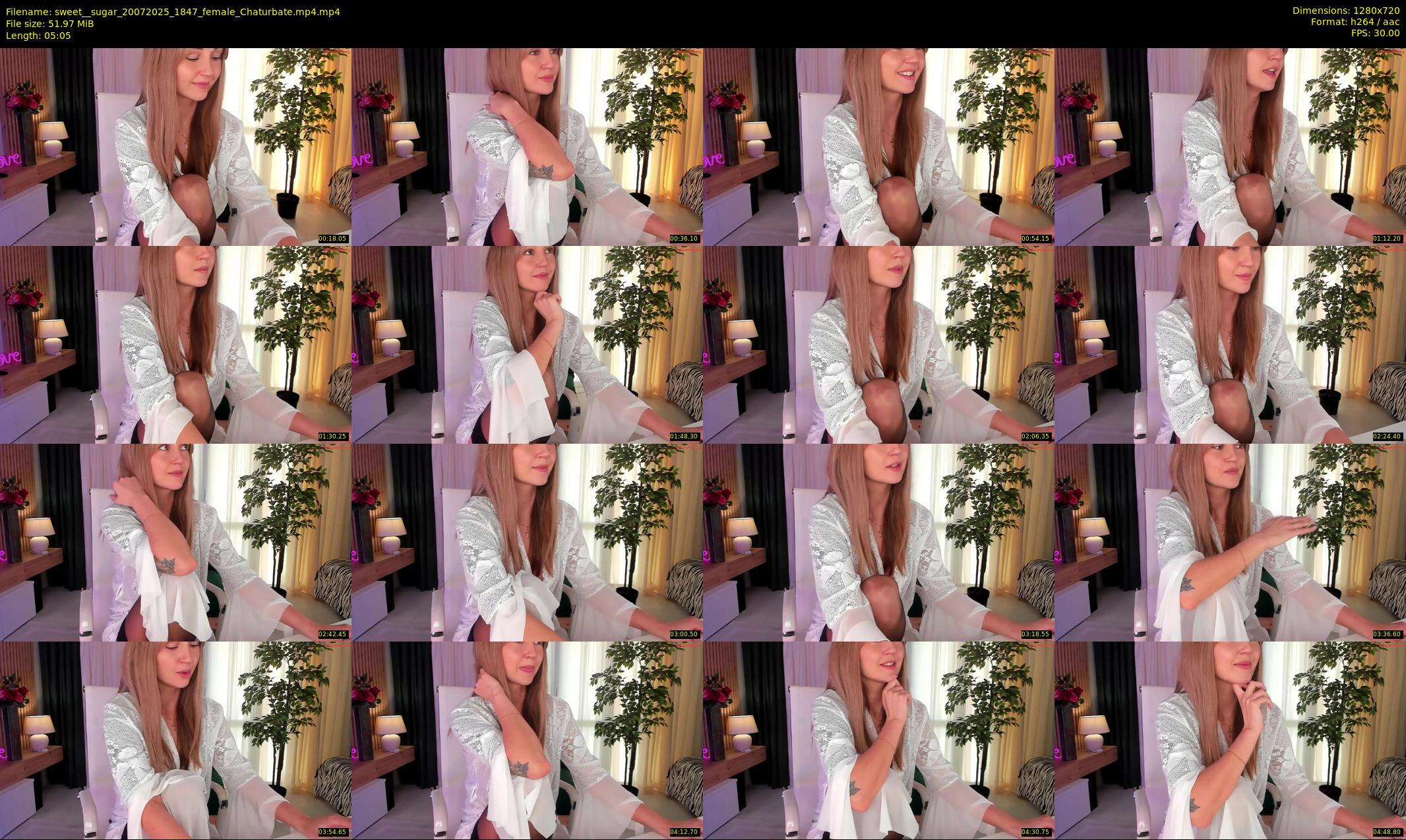 sweet__sugar — 6 minute Chaturbate female cam show recording, 720p, Jul 20, 2025