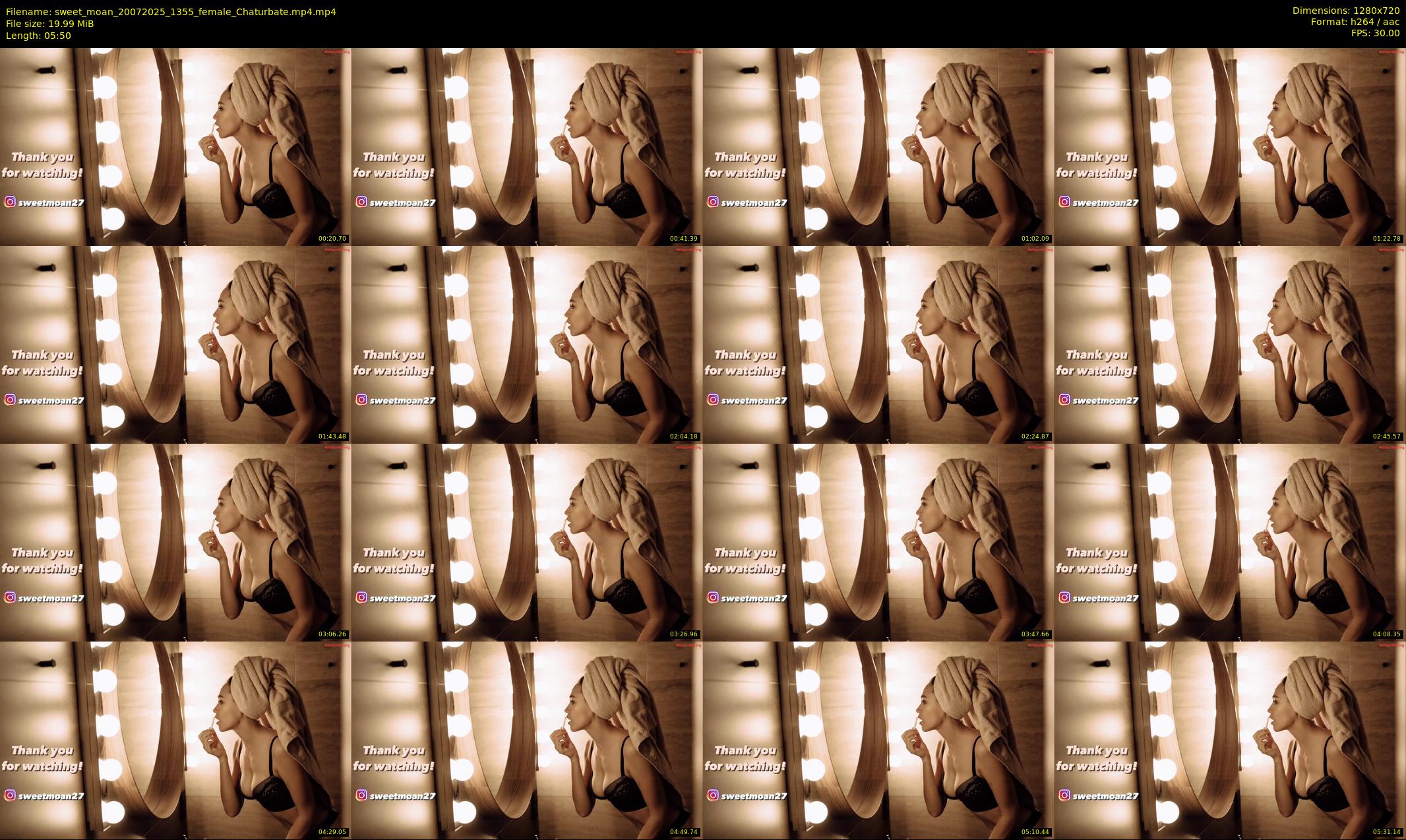 sweet_moan — 6 minute Chaturbate female cam show recording, 720p, Jul 20, 2025