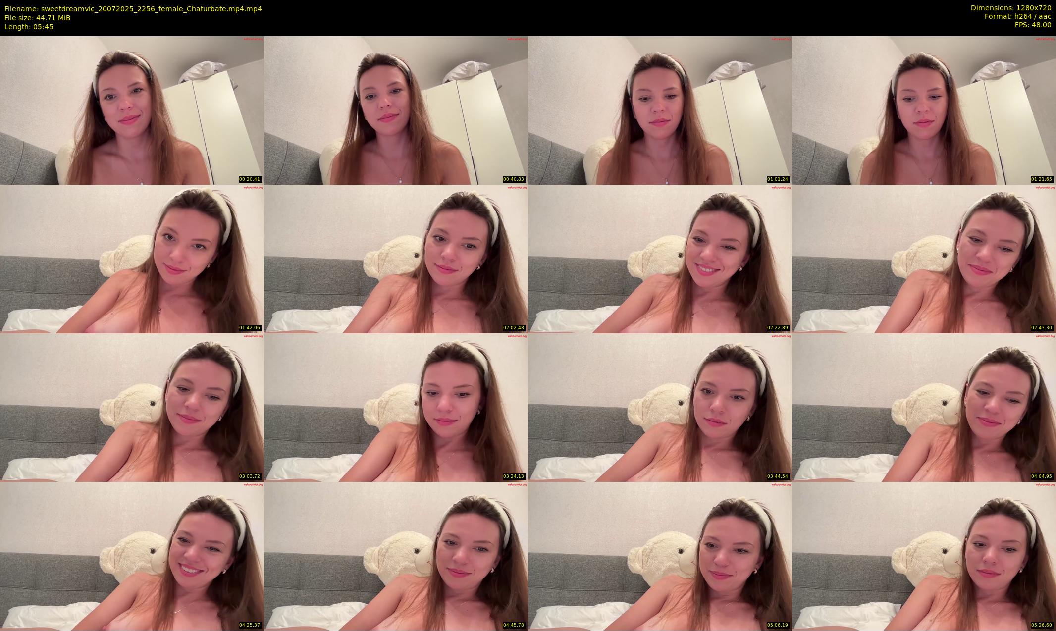 sweetdreamvic — 6 minute Chaturbate female cam show recording, 720p, Jul 20, 2025