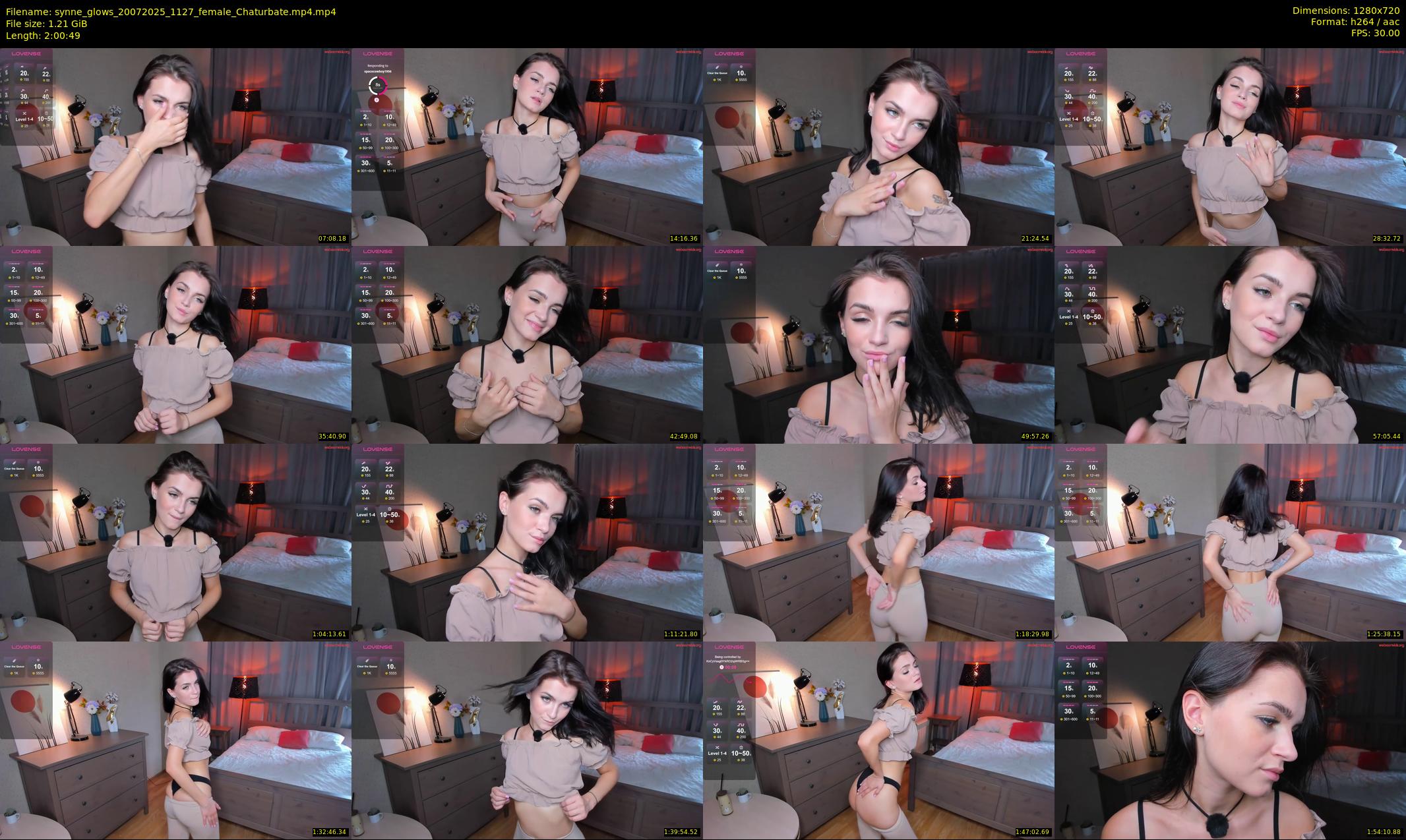 synne_glows — 121 minute Chaturbate female cam show recording, 720p, Jul 20, 2025
