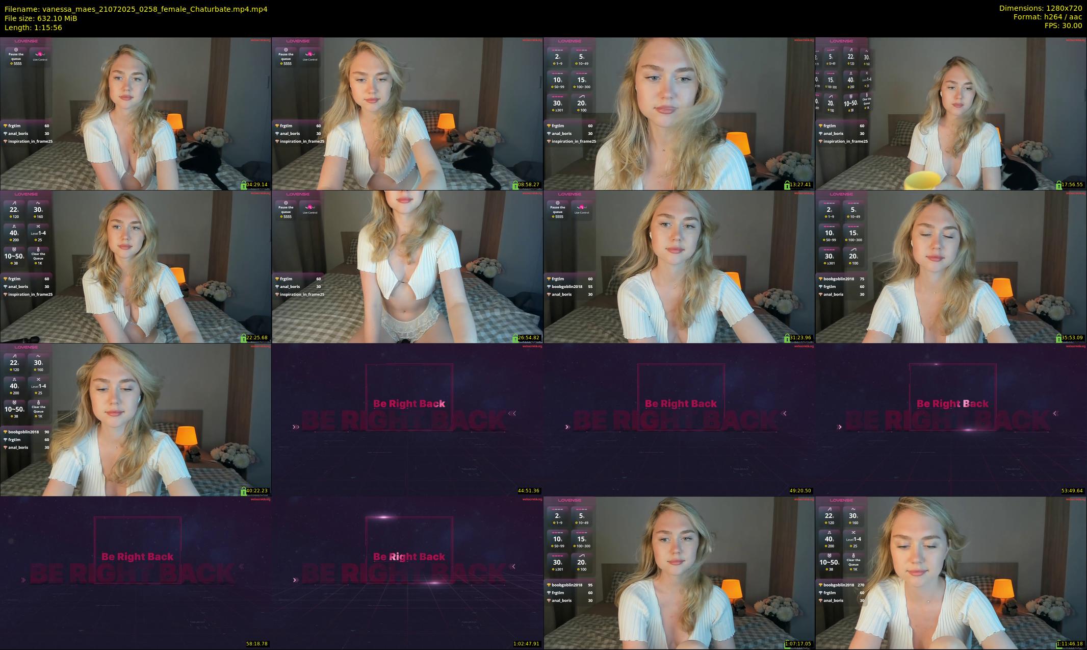 vanessa_maes — 76 minute Chaturbate female cam show recording, 720p, Jul 21, 2025